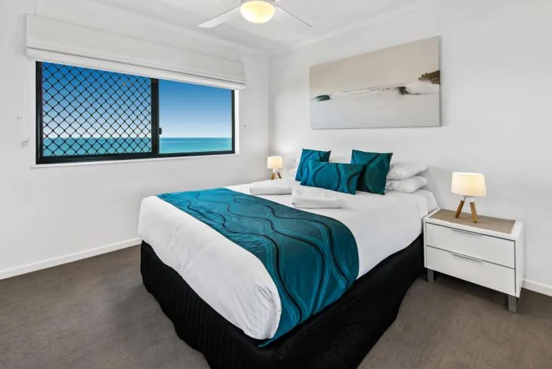 Bed in San Marino by the Sea Apartments