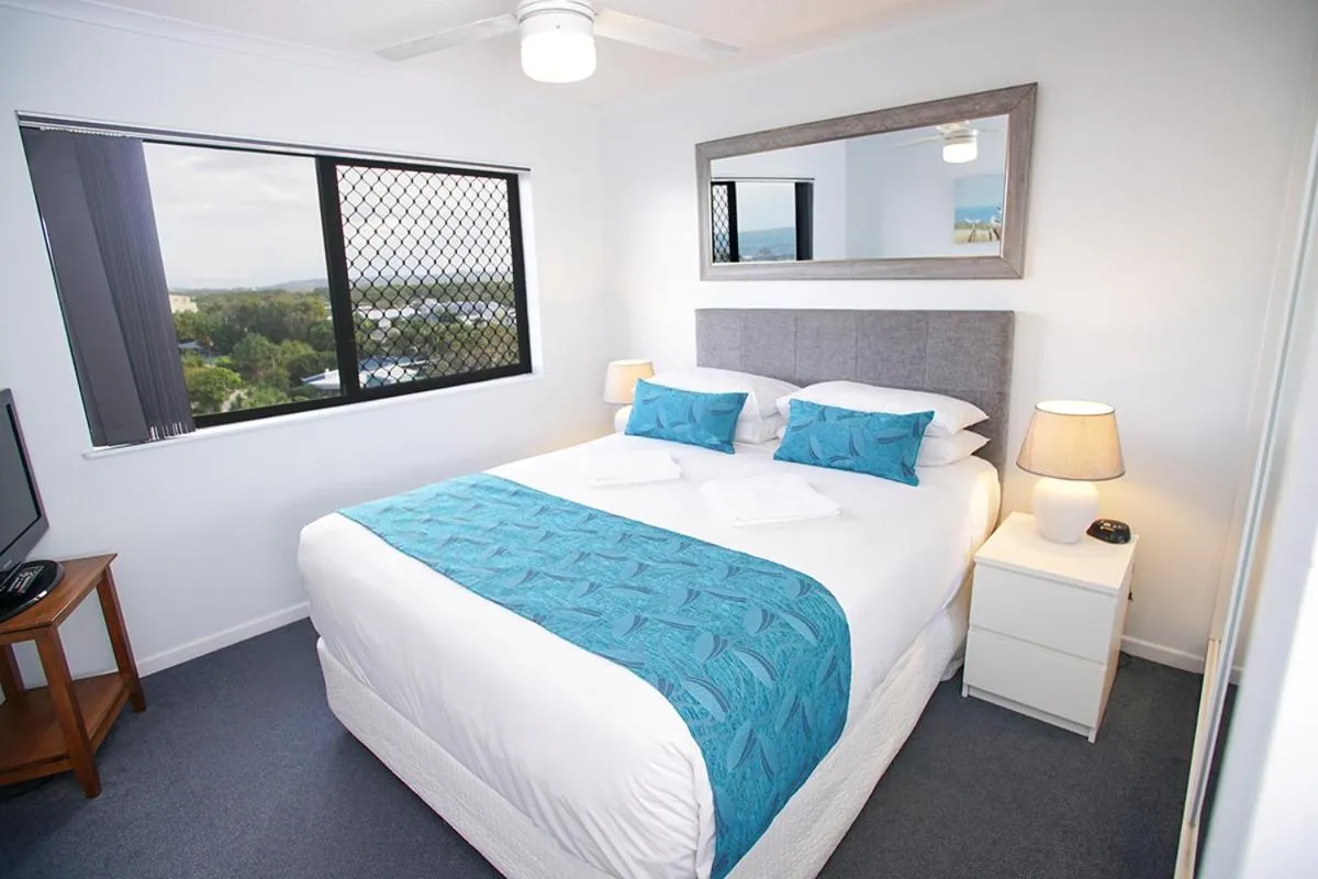Bed in San Marino by the Sea Apartments