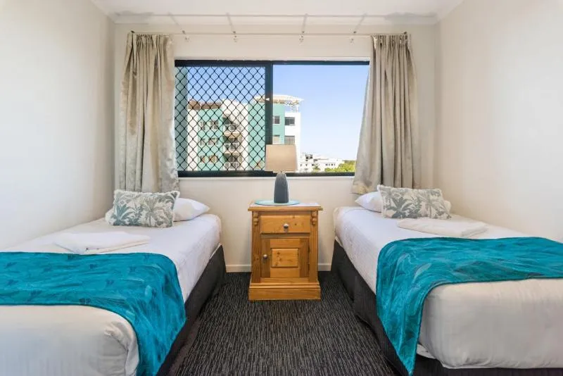 Bed in San Marino by the Sea Apartments