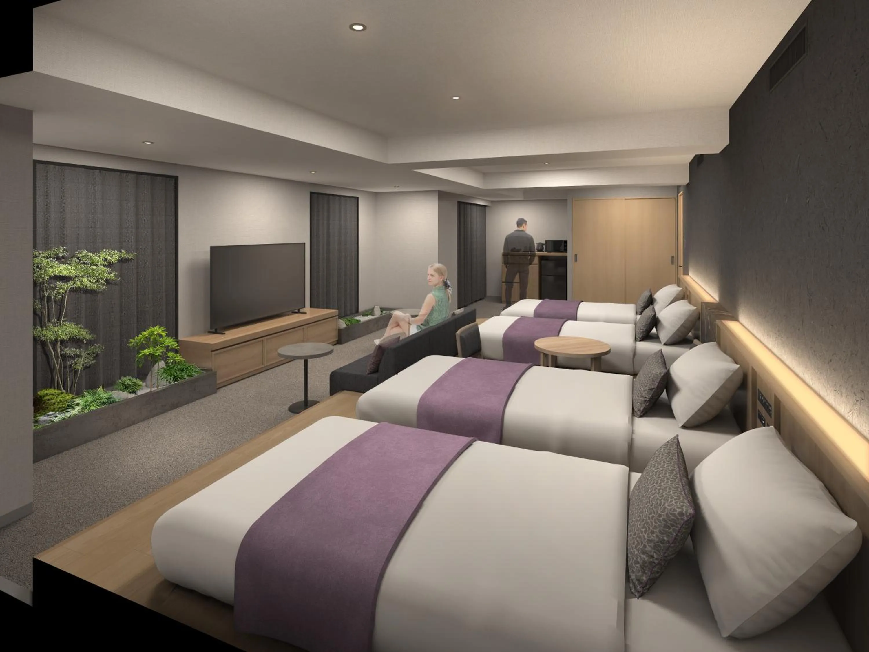 Bed in Daiwa Roynet Hotel Kyoto Shijo Karasuma