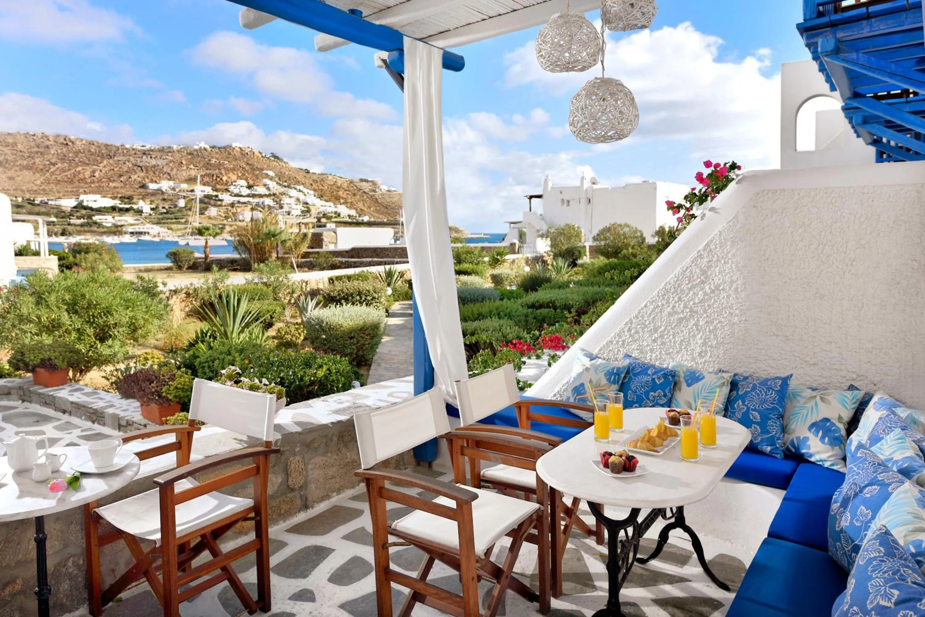 Patio in Erato Hotel Mykonos