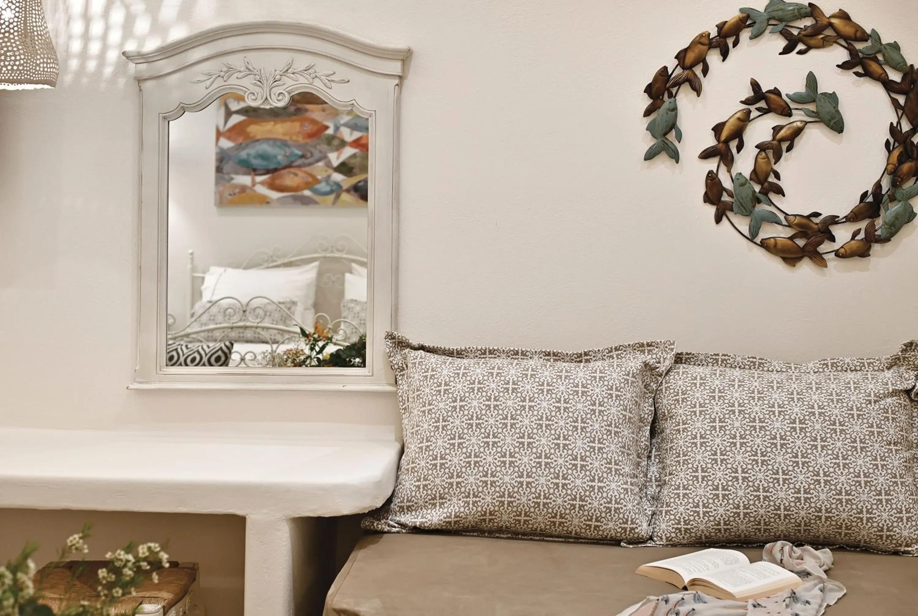 Decorative detail in Erato Hotel Mykonos