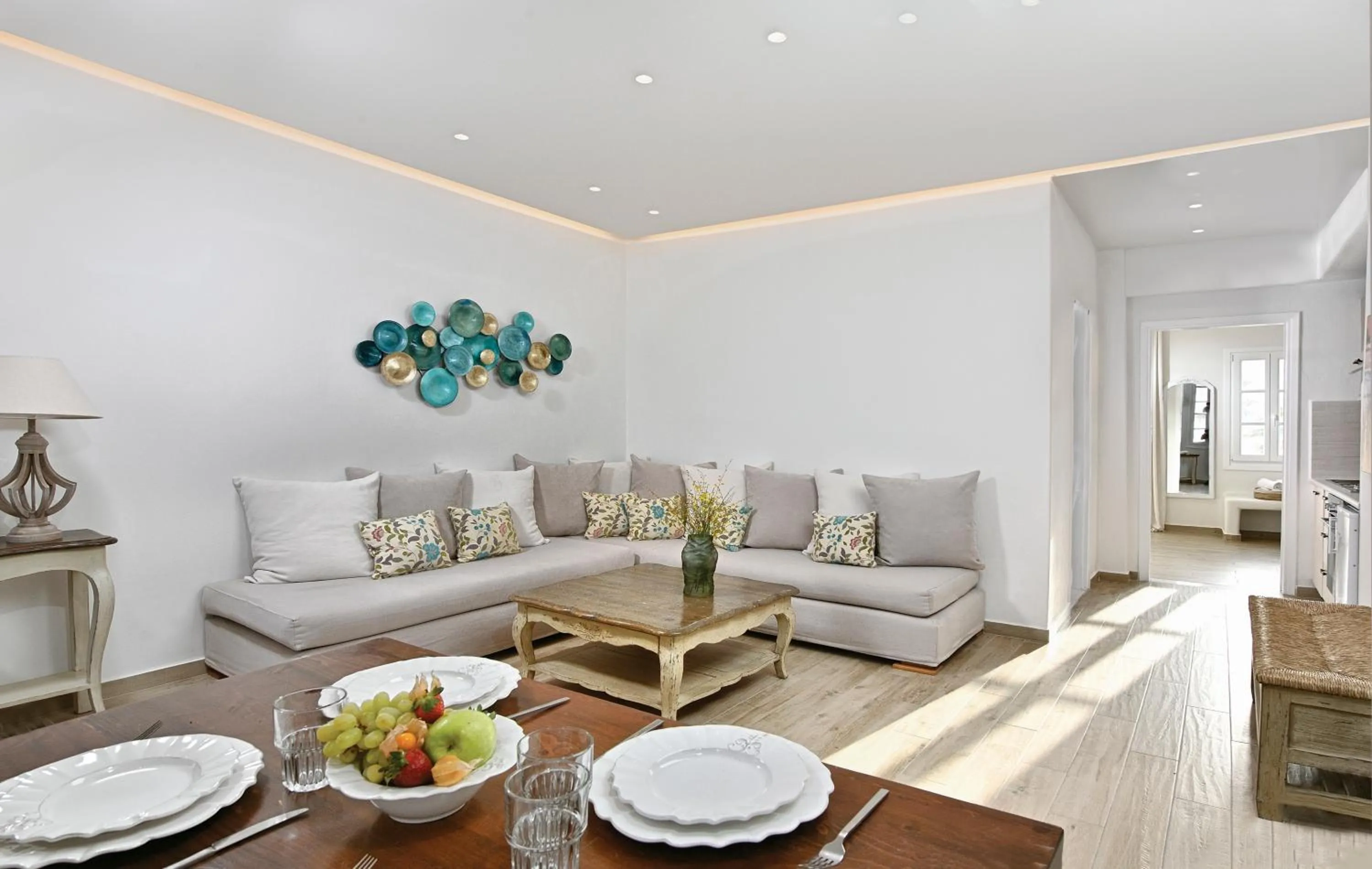 Living room in Erato Hotel Mykonos