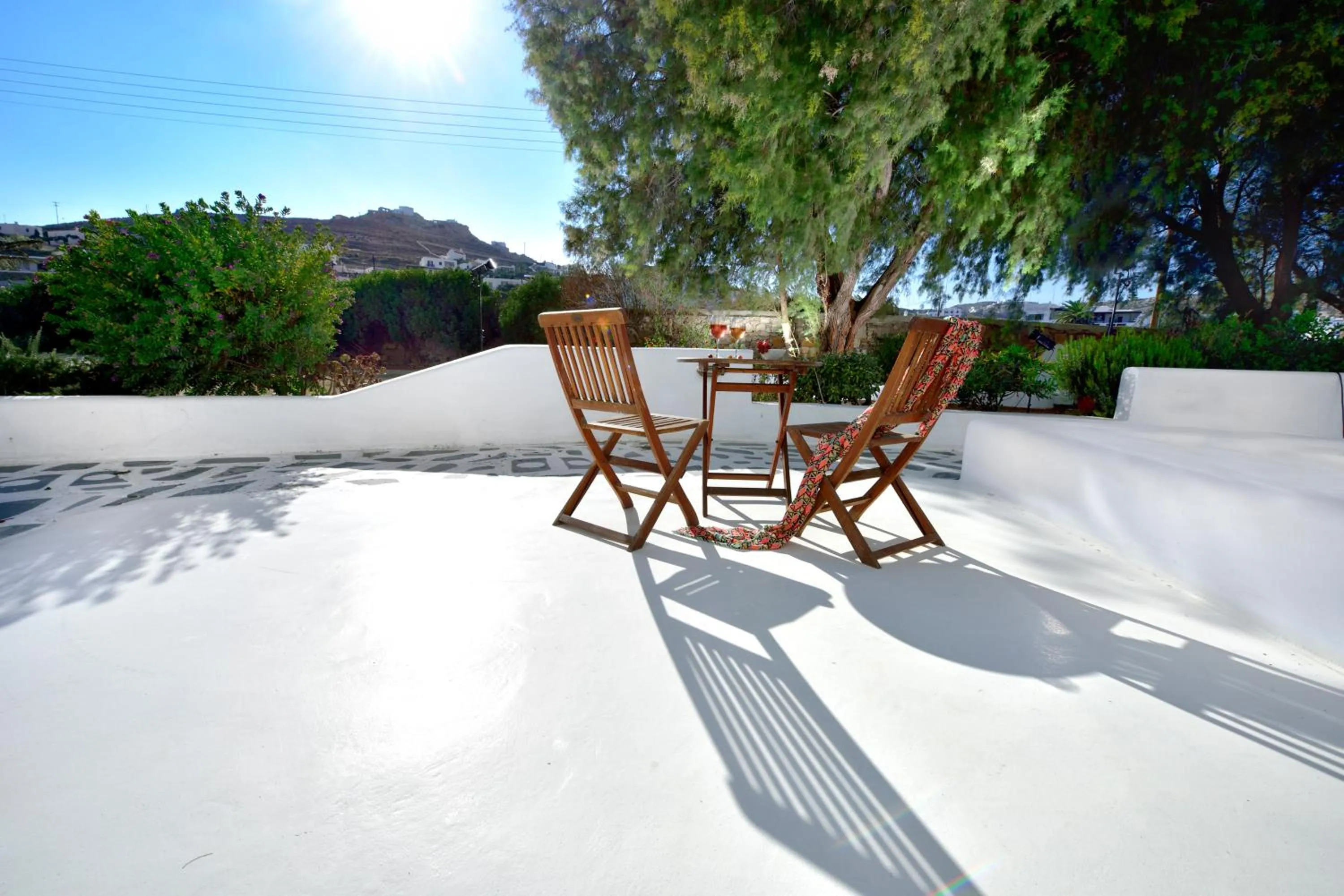 Patio in Erato Hotel Mykonos