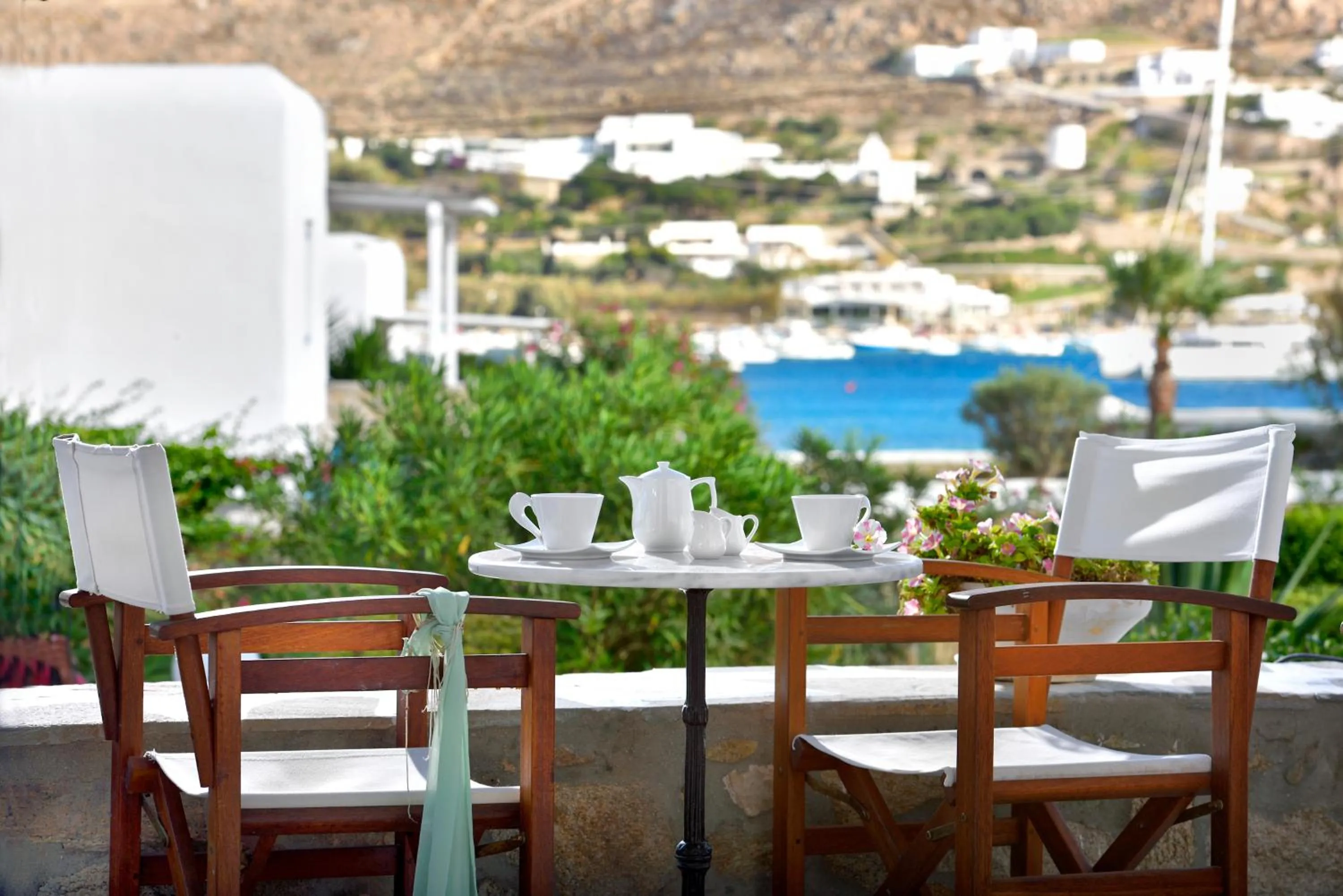 Balcony/Terrace in Erato Hotel Mykonos
