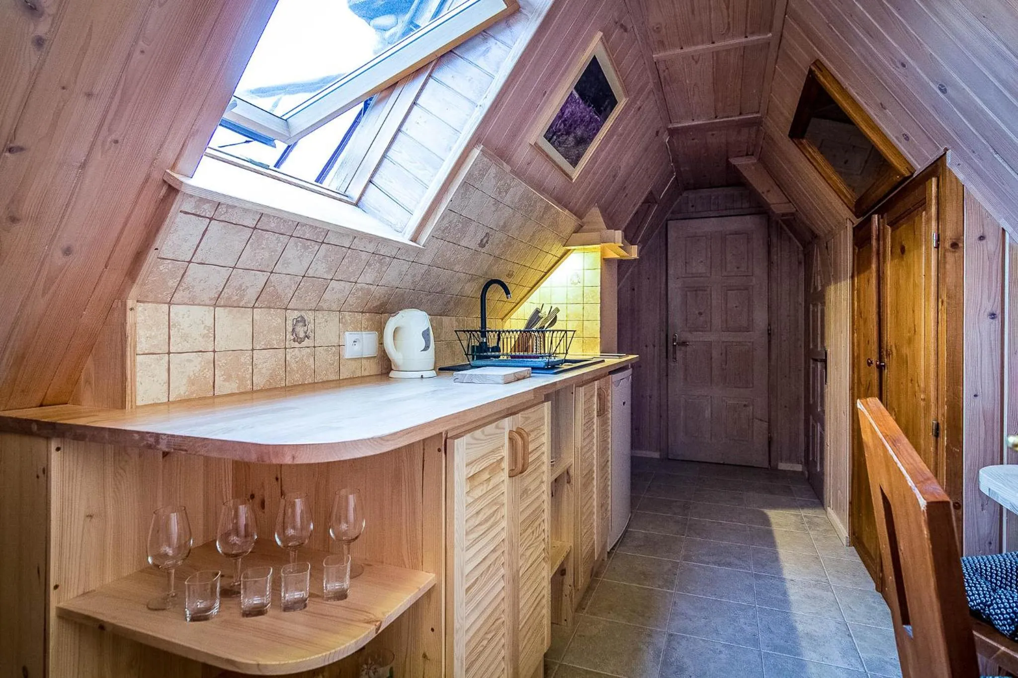 Kitchen or kitchenette in Aparthotel Pod Nosalem