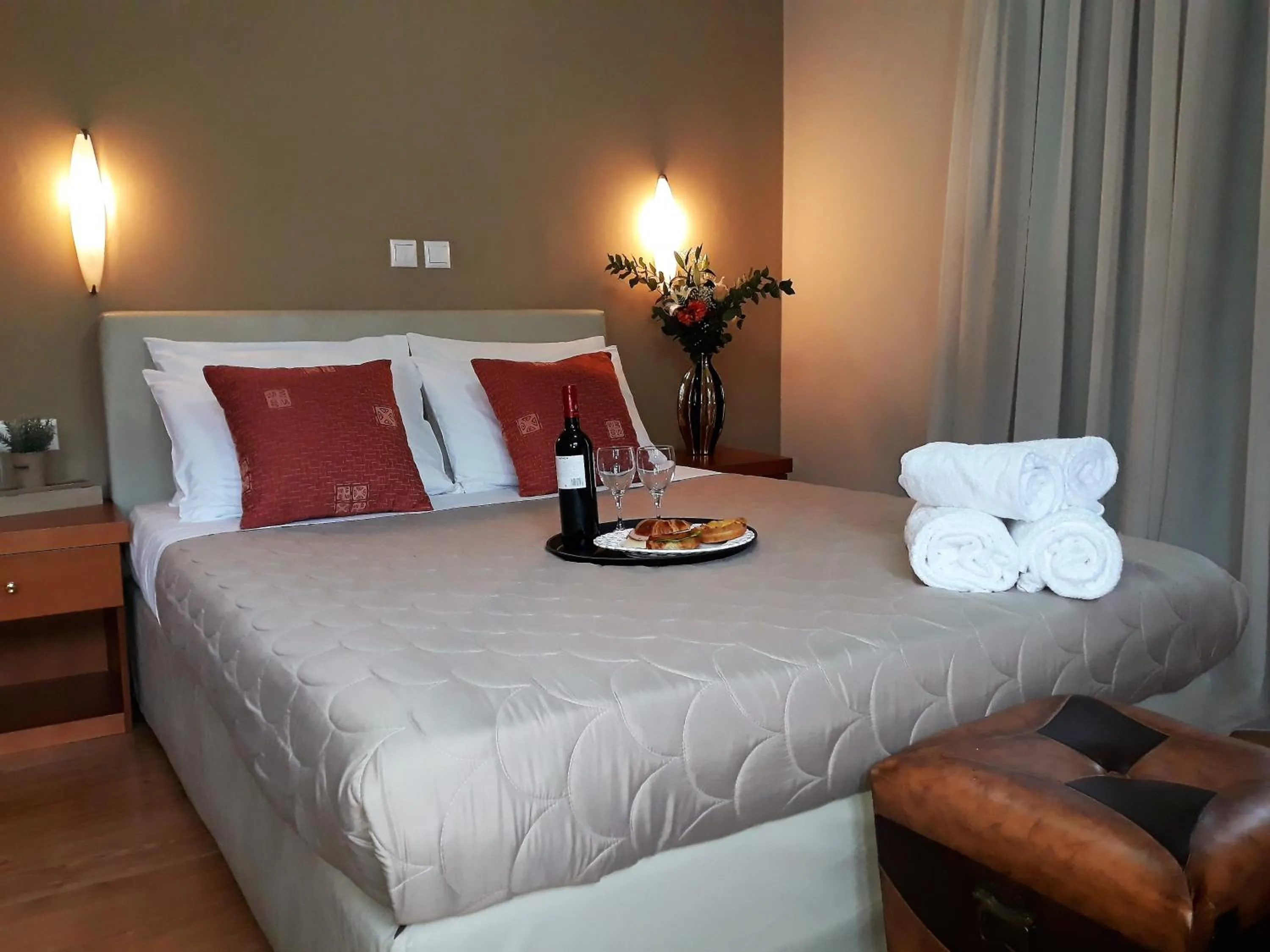 Bed in Grand Olympic Hotel Loutraki