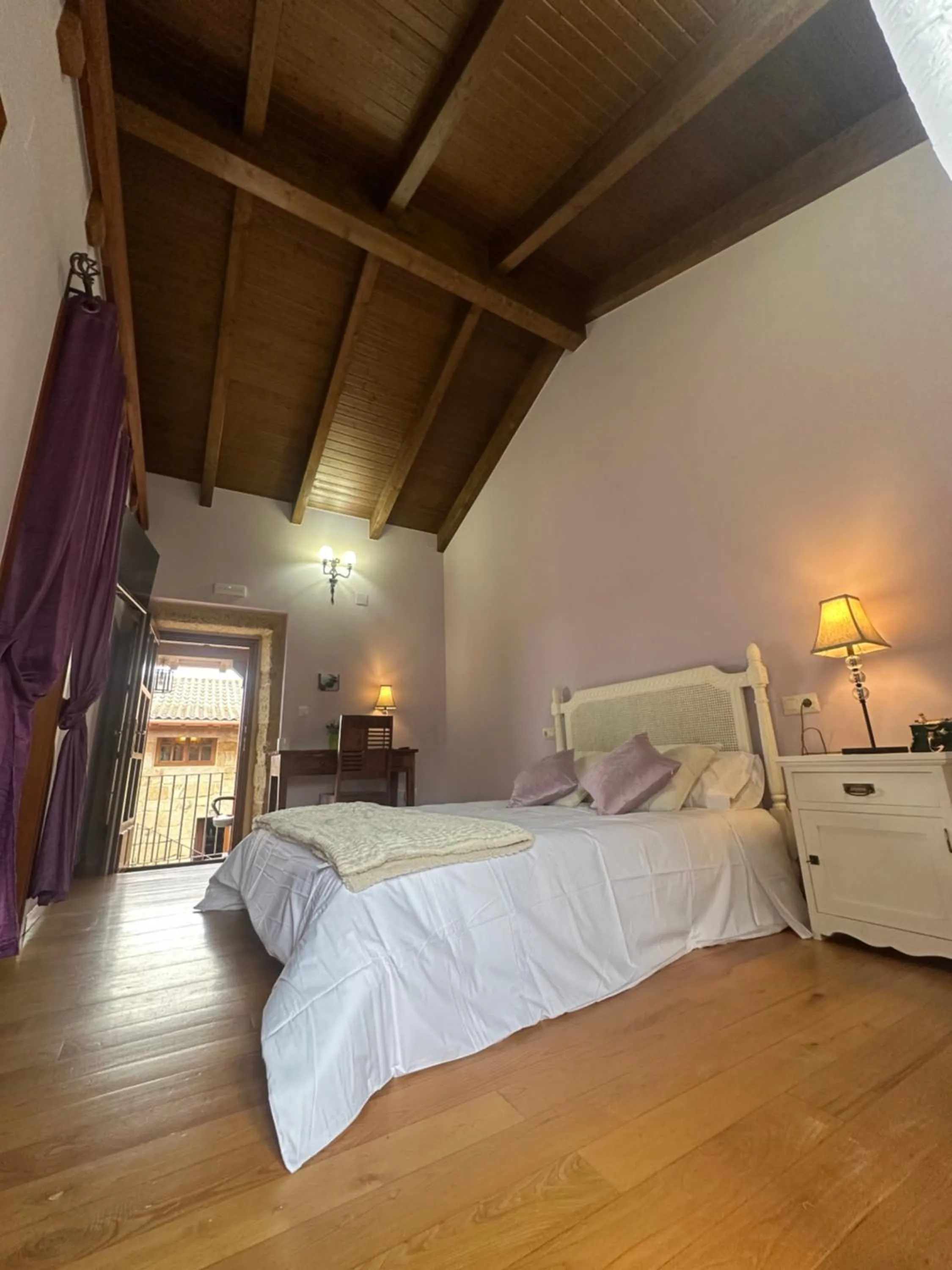 Bed in Casa Rural Anxeliña