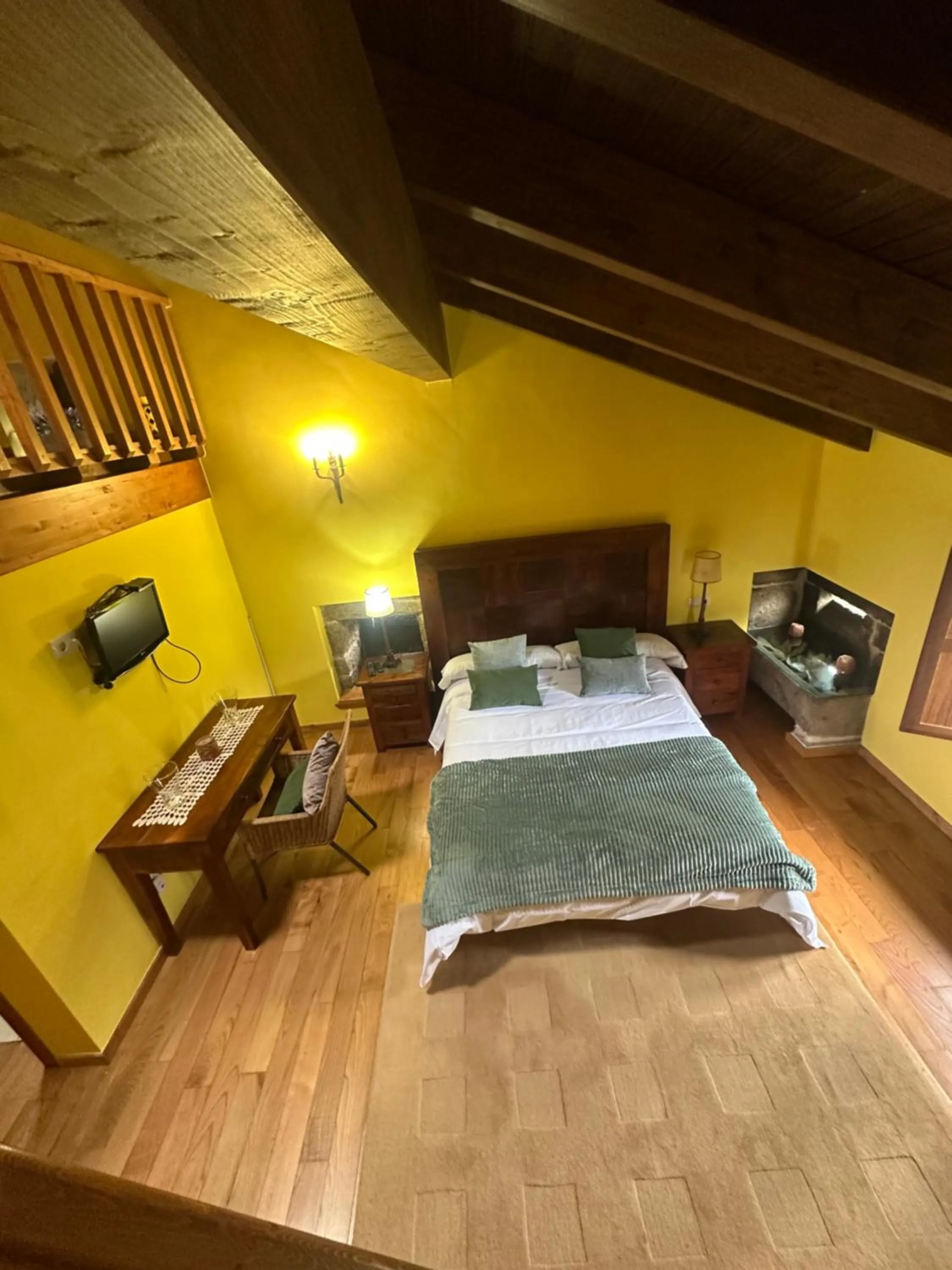 Bed in Casa Rural Anxeliña