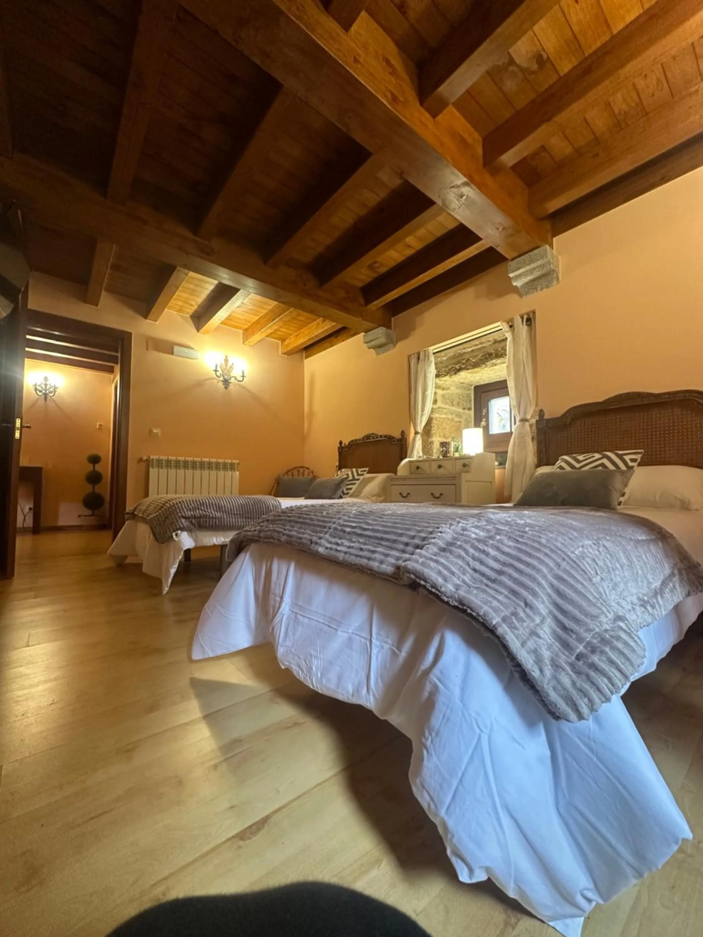 Bed in Casa Rural Anxeliña