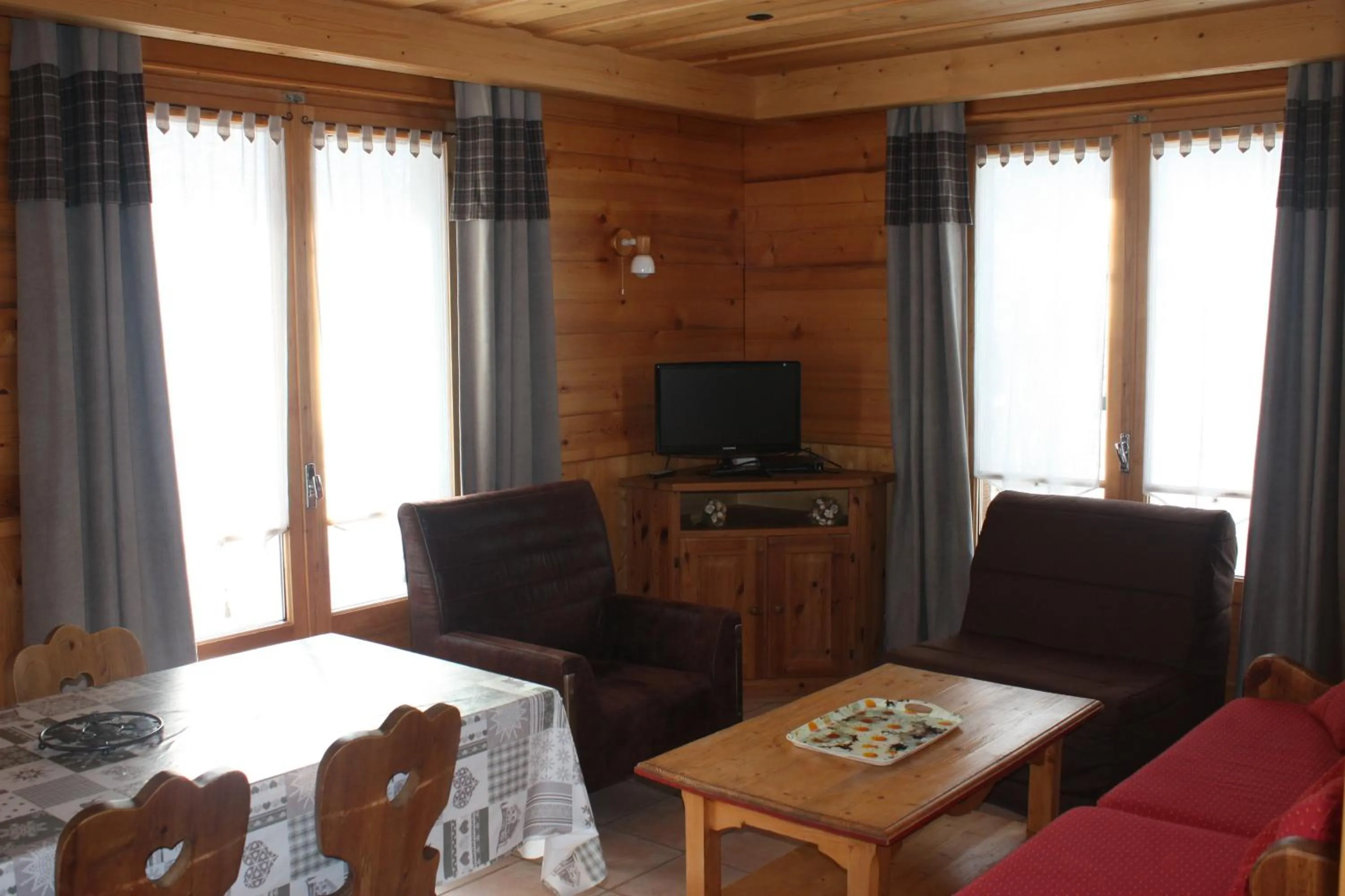 Living room in Résidence Chalet des Granges