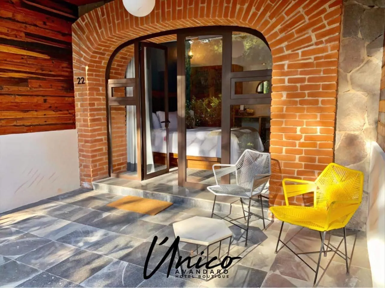 Patio in Hotel Boutique Unico Avandaro