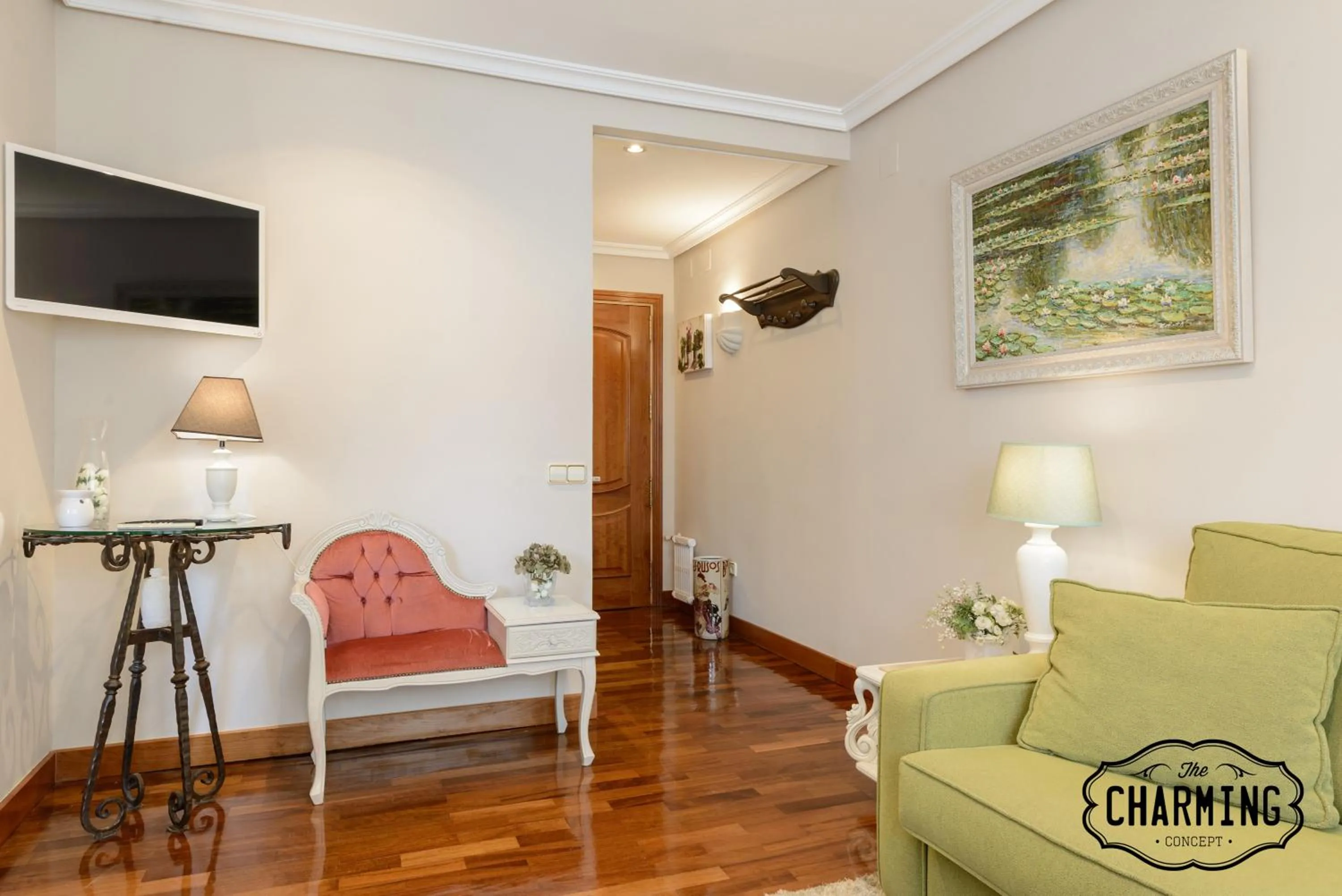 Living room in Argüelles - Apartamento acogedor para 4, AC