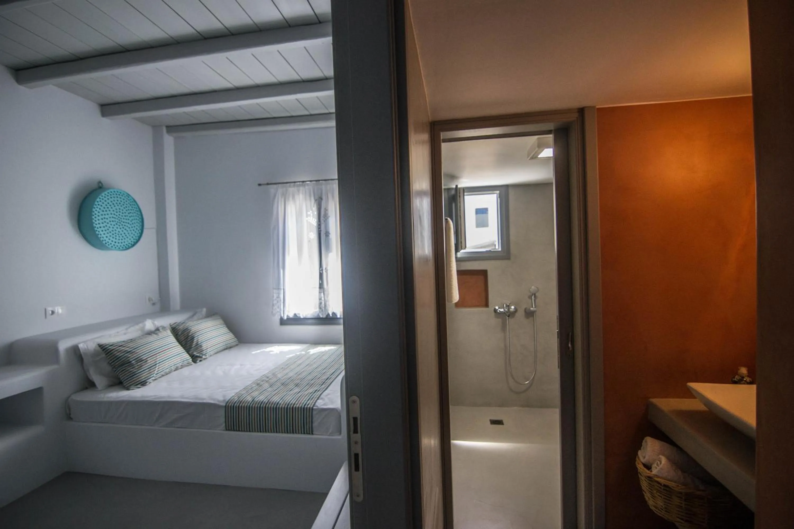 Photo of the whole room, Bed in Drimoni Boutique