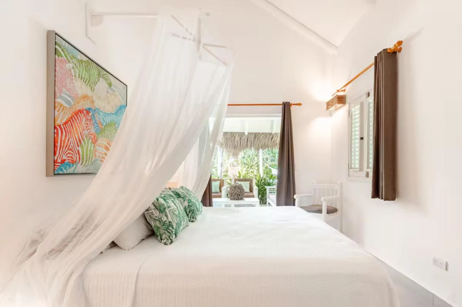 Bed in Caribbean Beach Villa Playa Bonita Las Terrenas