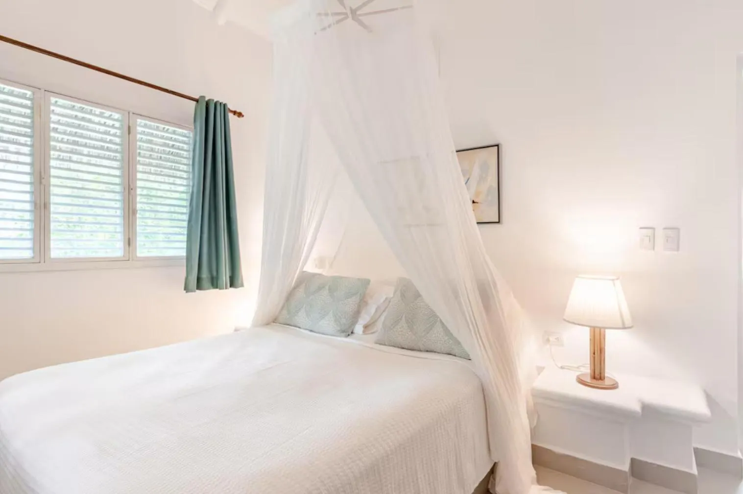 Bed in Caribbean Beach Villa Playa Bonita Las Terrenas