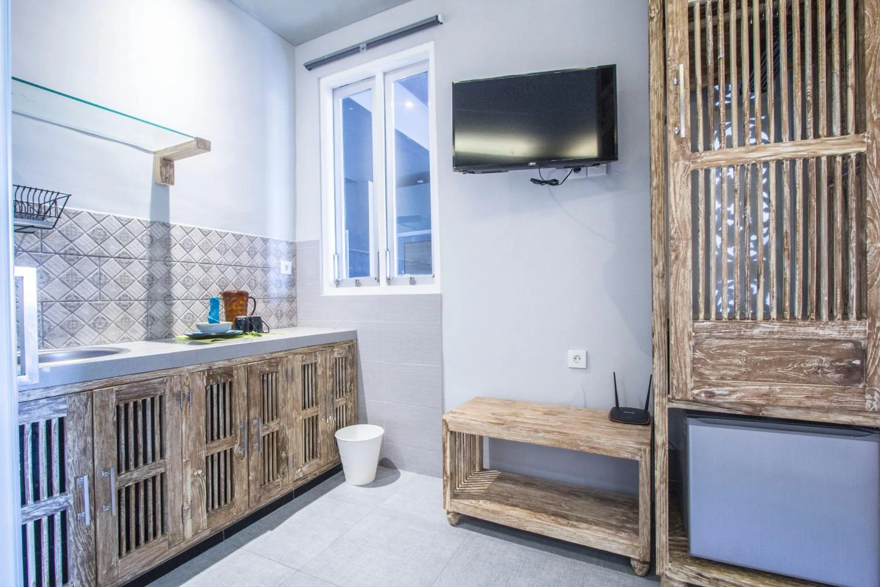 Kitchen or kitchenette in A4k Mua at Ubud