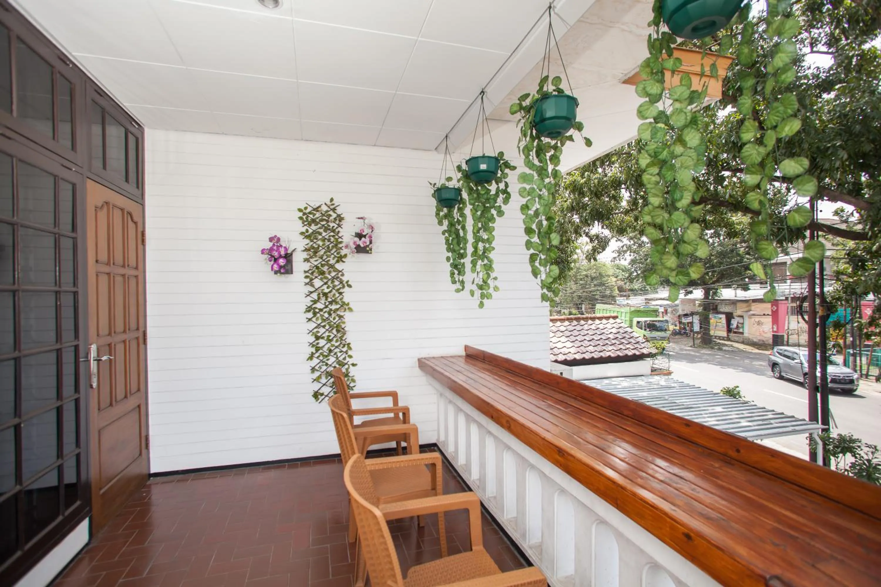 Balcony/Terrace in RedDoorz near Sanan Malang