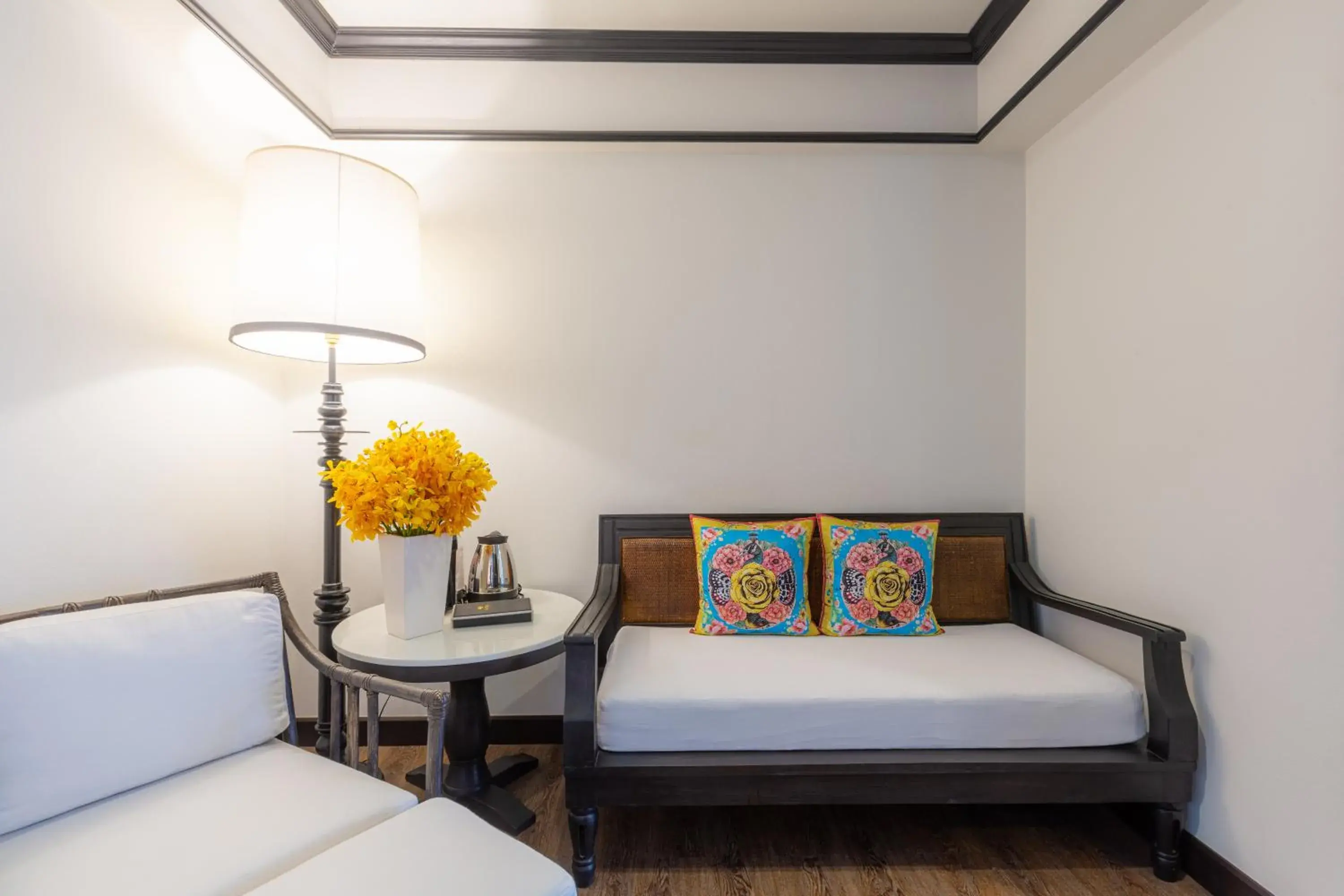 Seating area, Bed in MORA Boutique Hotel Seating area, Bed in MORA Boutique Hotel