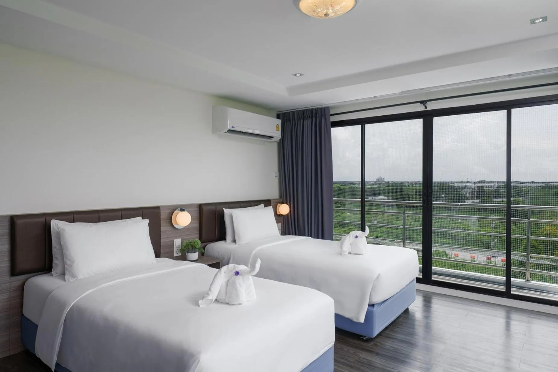 View (from property/room), Bed in SureStay By Best Western Iconic Suvarnabhumi