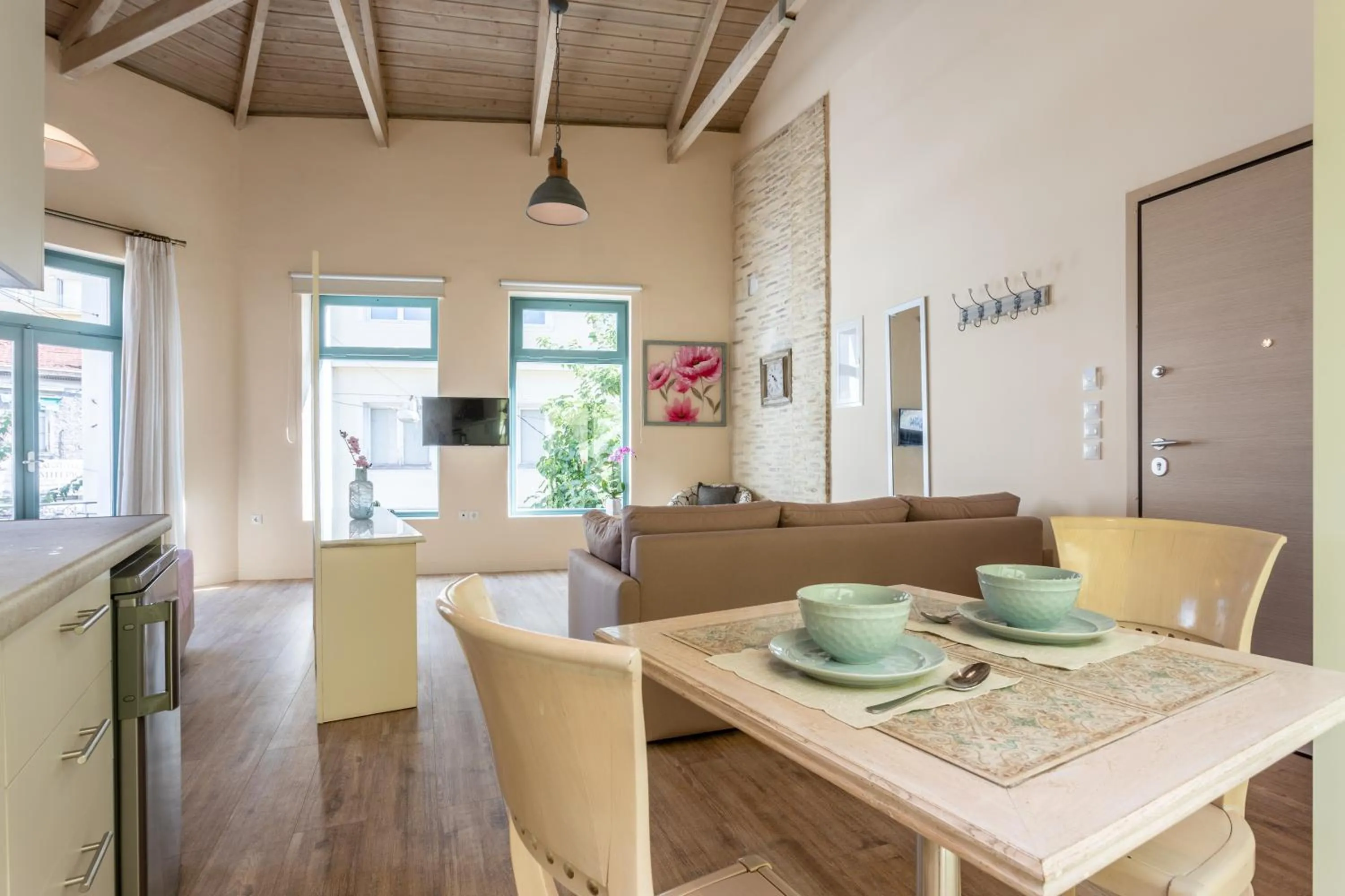 Living room in Ancient Agora Apartments