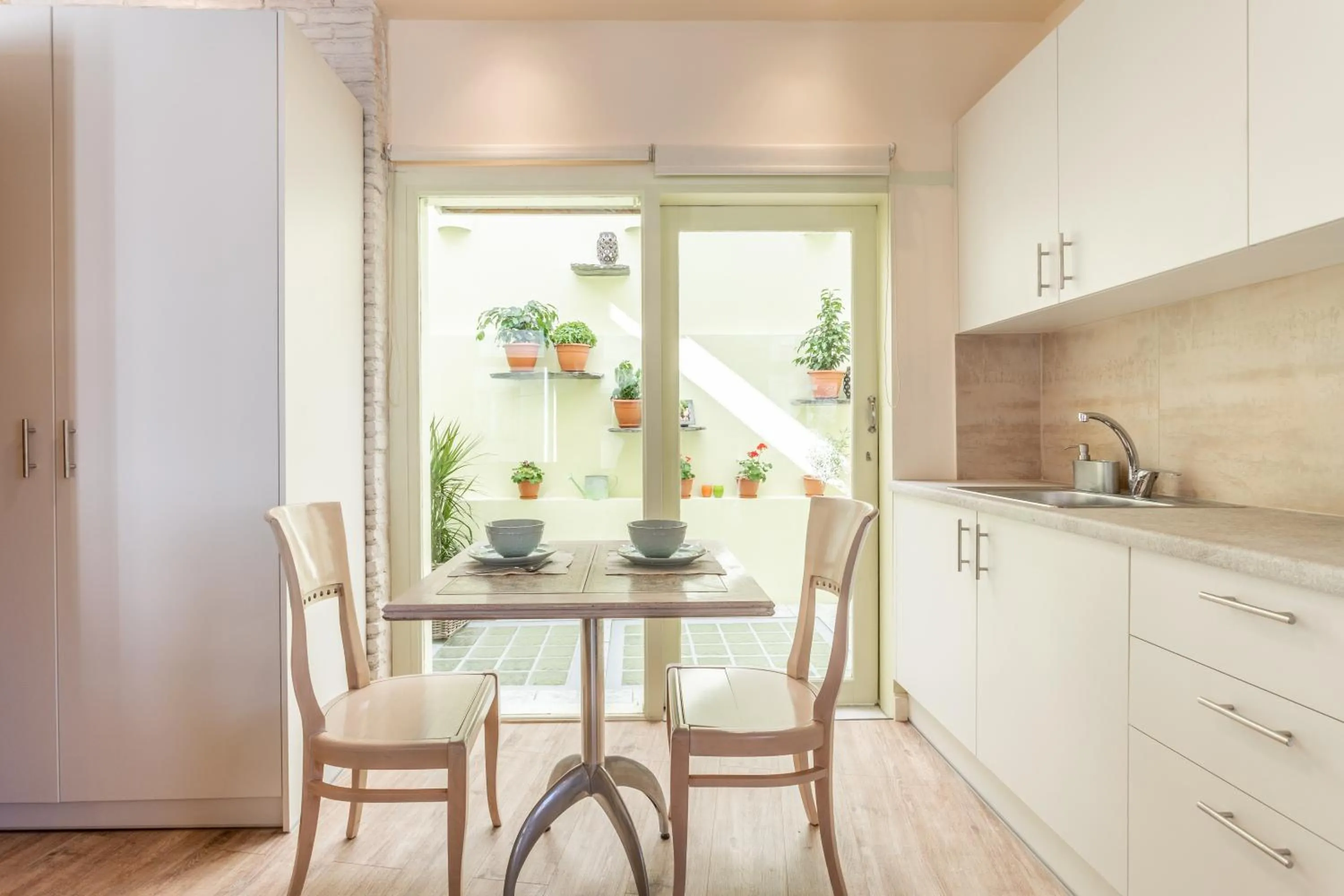 Dining area in Ancient Agora Apartments
