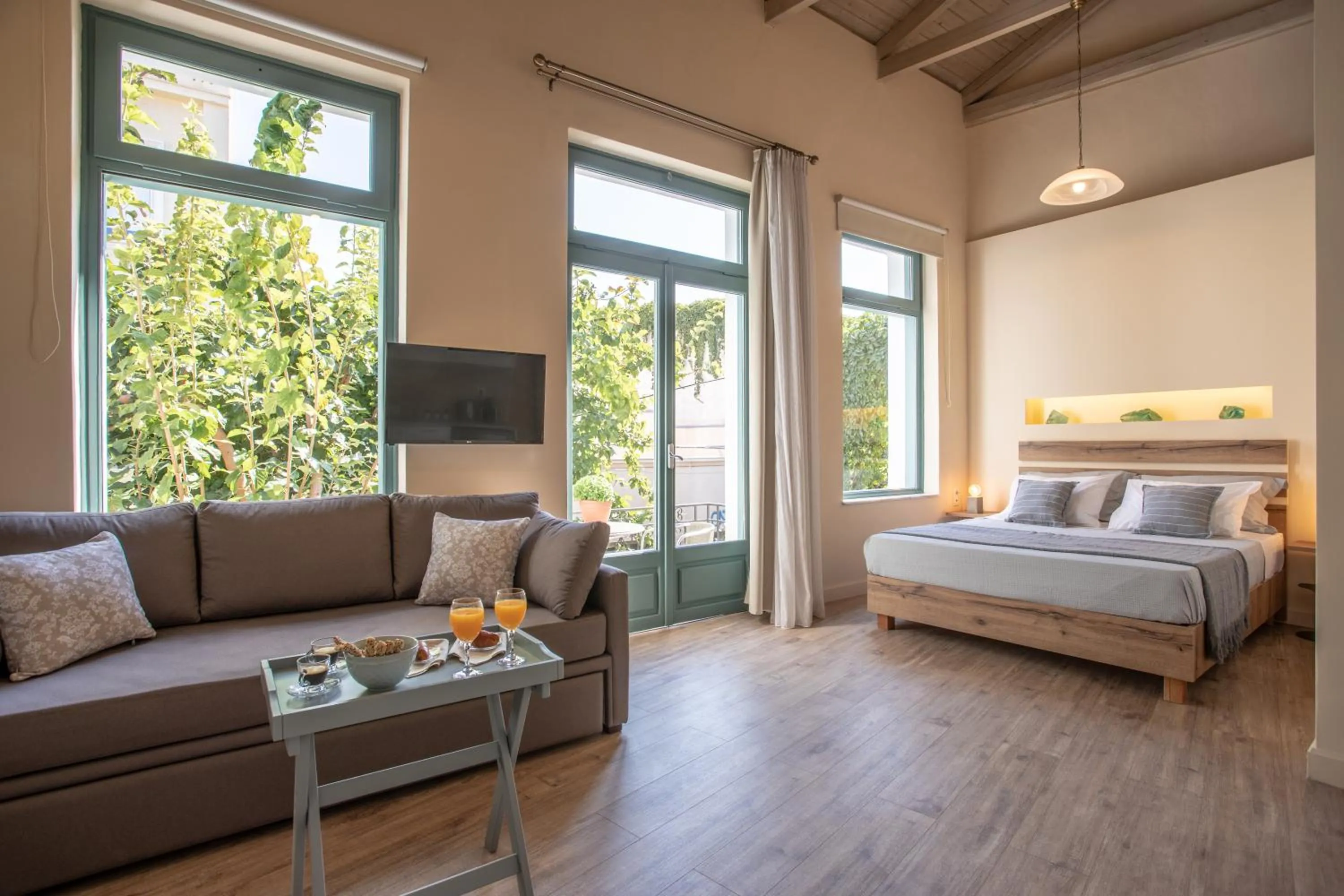 Photo of the whole room, Bed in Ancient Agora Apartments