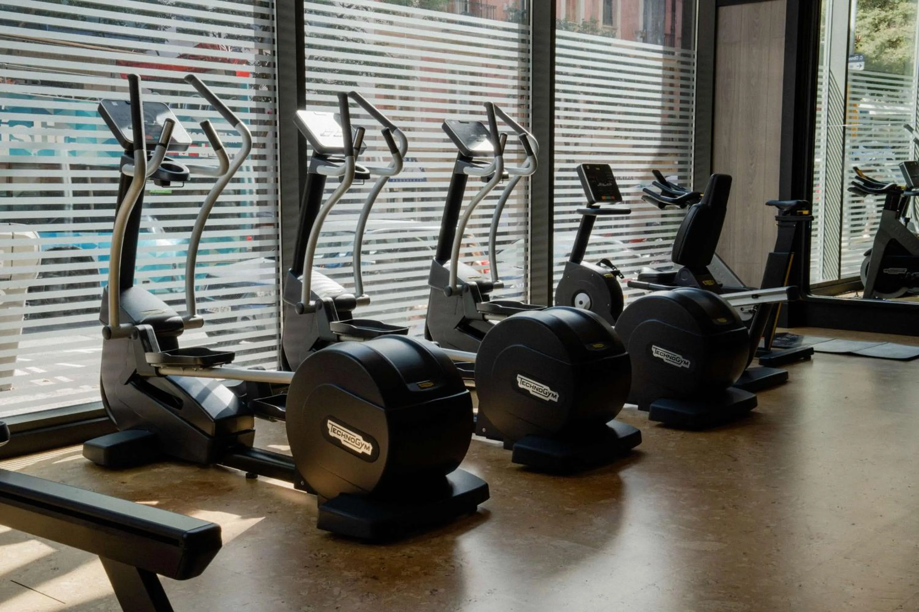 Fitness centre/facilities in Radisson Blu 1882 Hotel, Barcelona Sagrada Familia