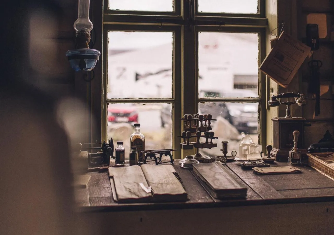 Lobby or reception in Svinøya Rorbuer