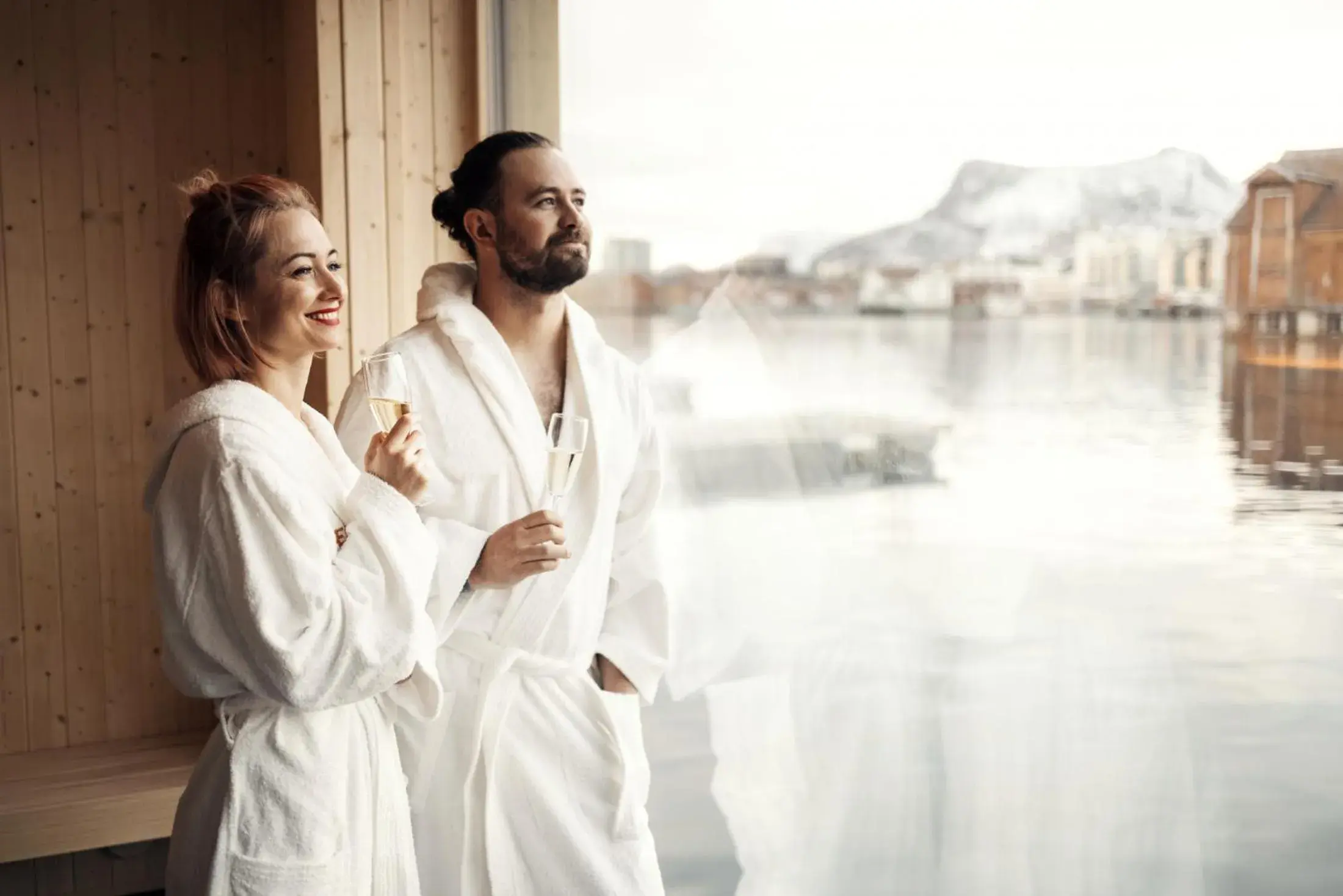 Spa and wellness centre/facilities in Svinøya Rorbuer Spa and wellness centre/facilities in Svinøya Rorbuer