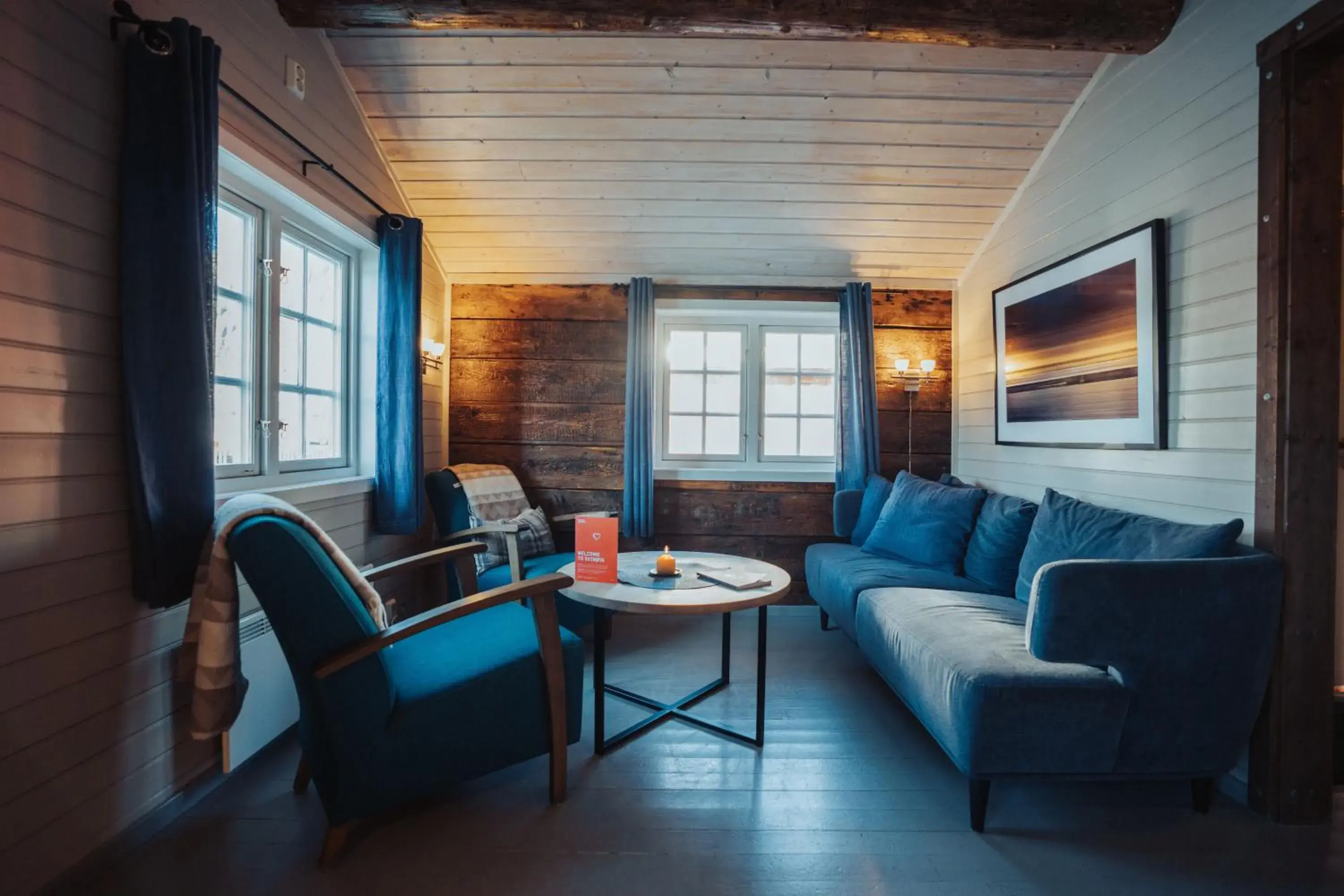 Living room in Svinøya Rorbuer Living room in Svinøya Rorbuer