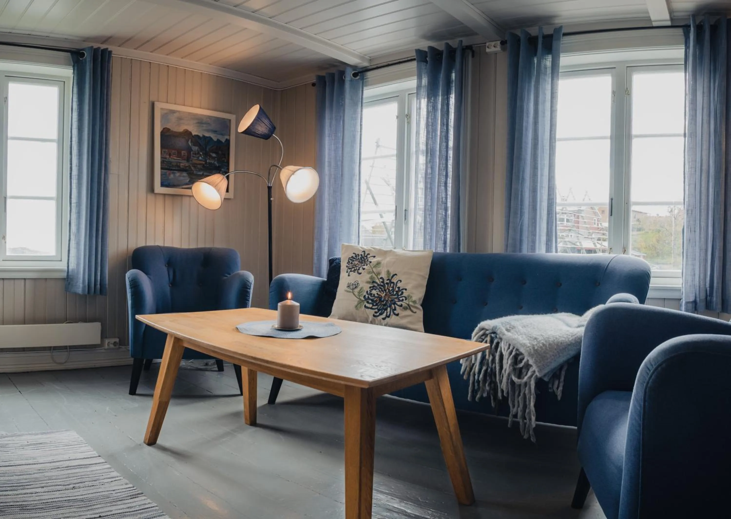 Living room in Svinøya Rorbuer