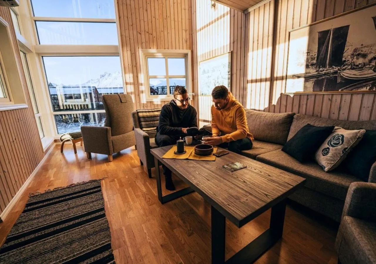 Living room in Svinøya Rorbuer