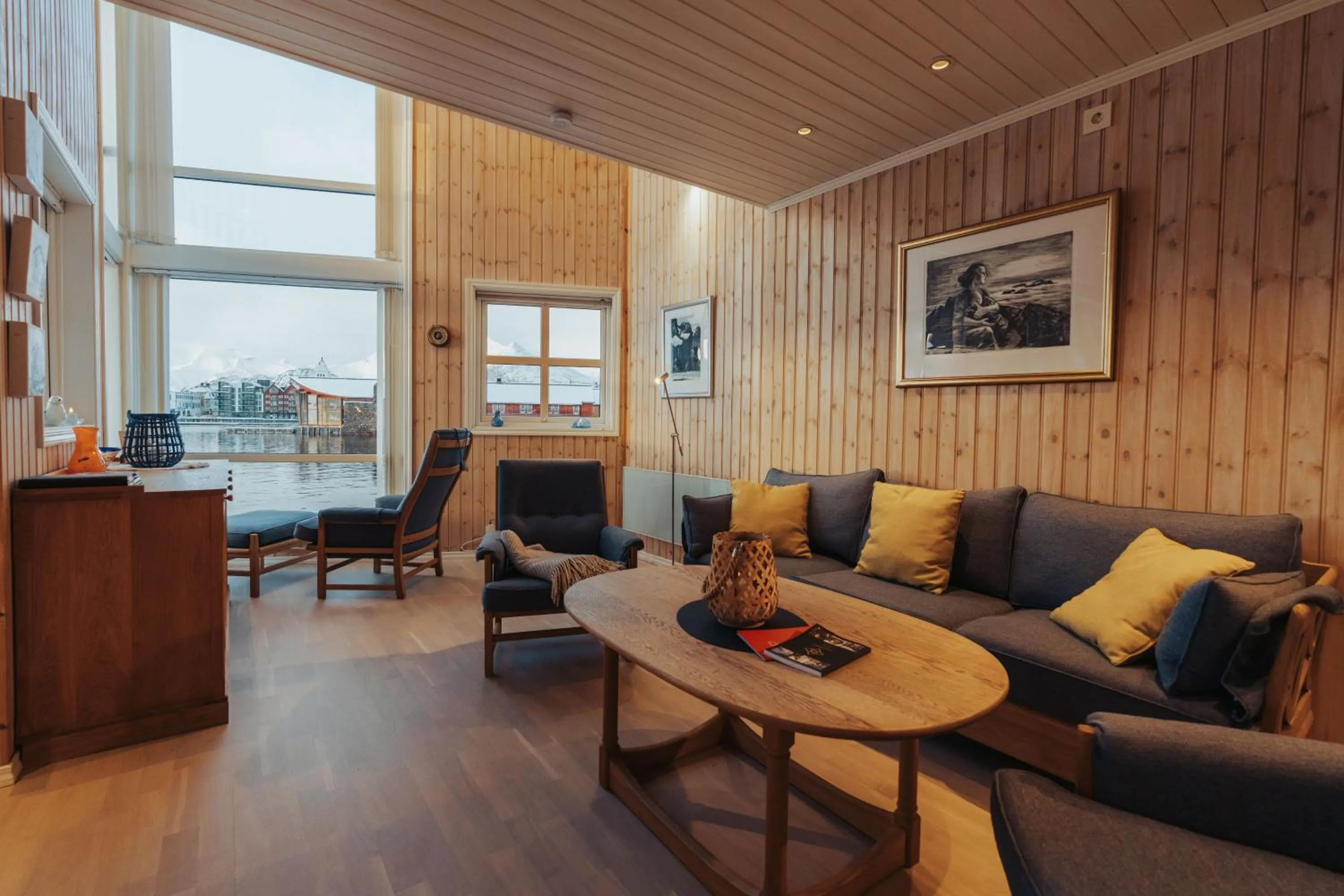 Living room in Svinøya Rorbuer