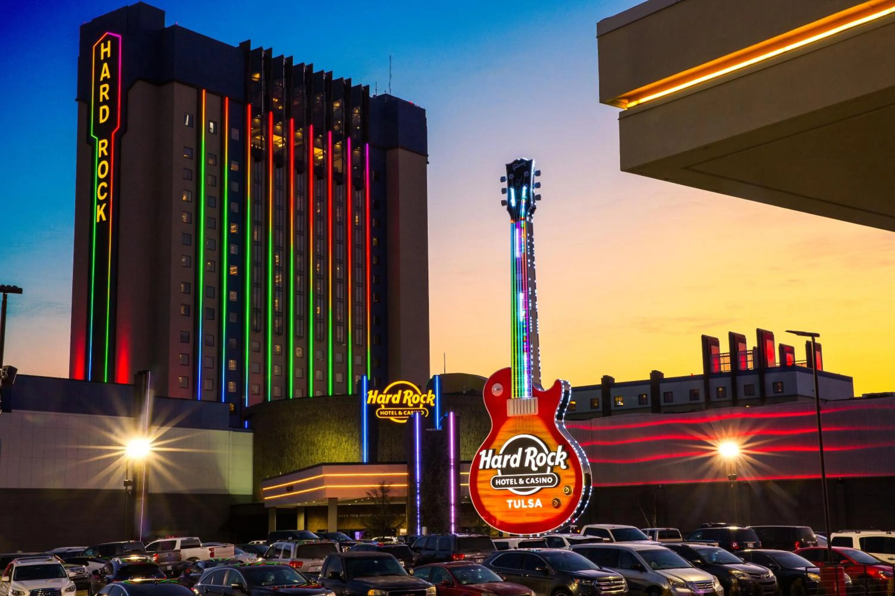 Property building in Hard Rock Hotel & Casino Tulsa