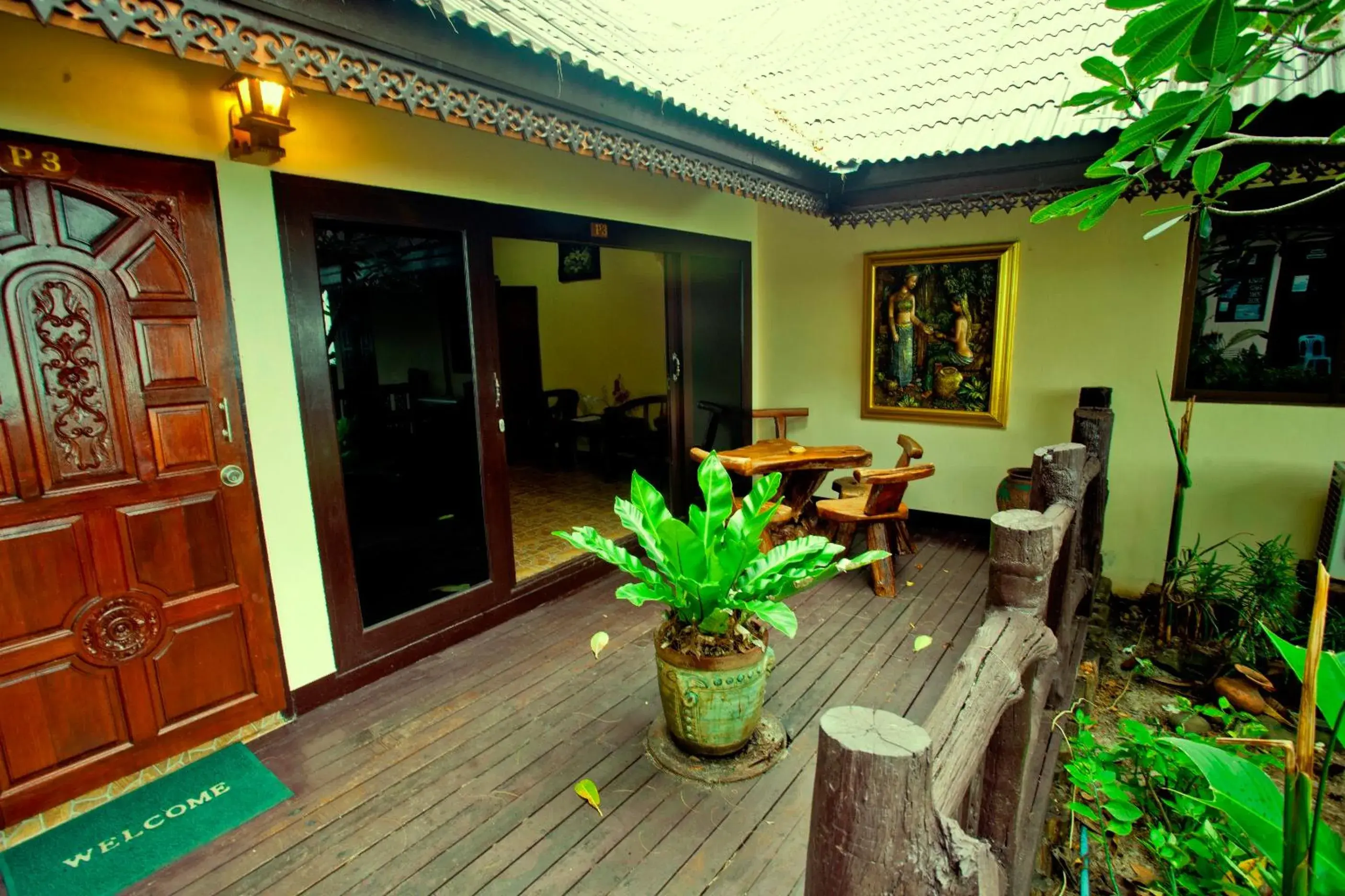 Triple Room with Garden View in Paradise Pearl Bungalows Triple Room with Garden View in Paradise Pearl Bungalows