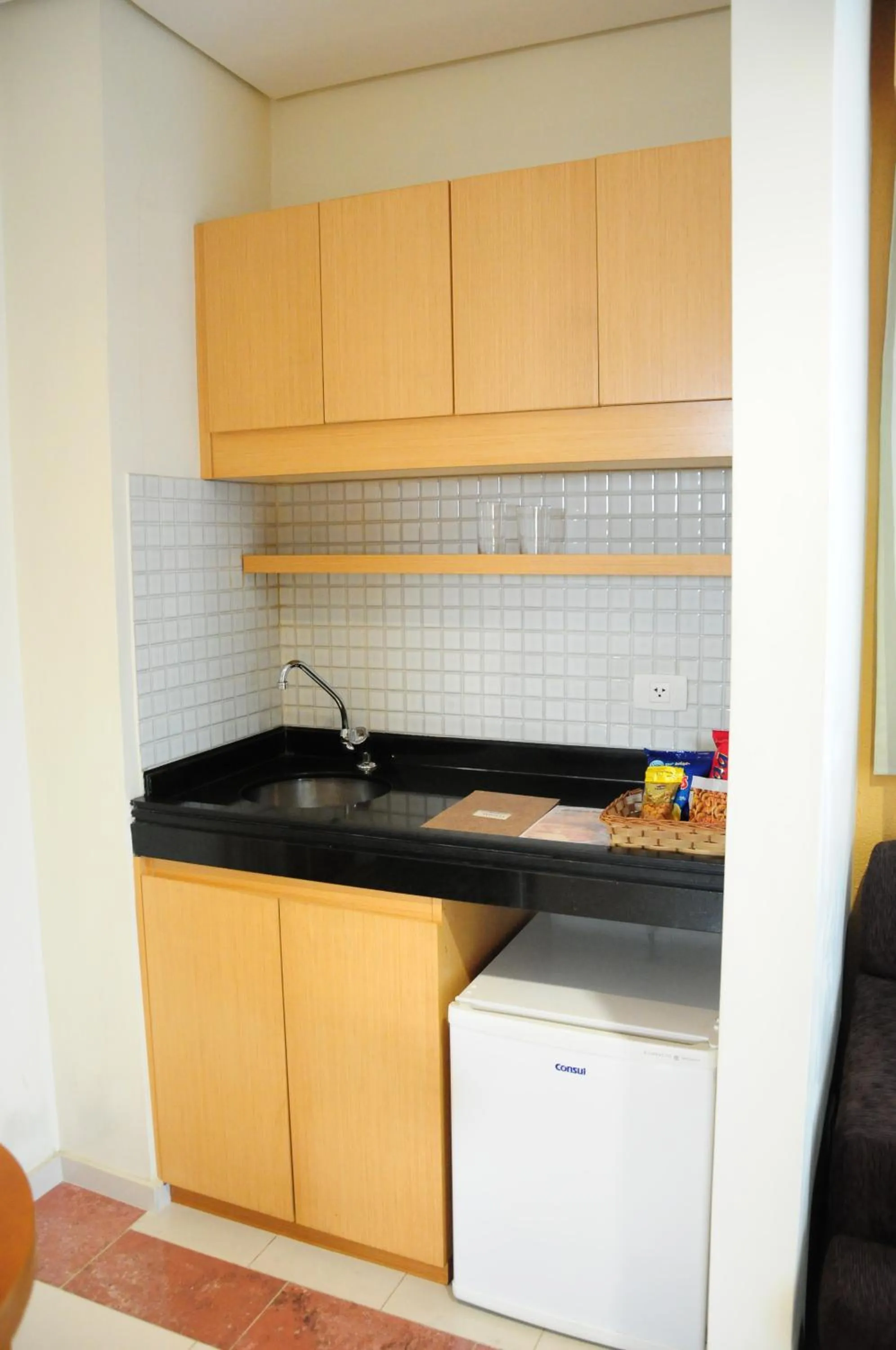 Kitchen or kitchenette in Brasília Santana Gold Flat