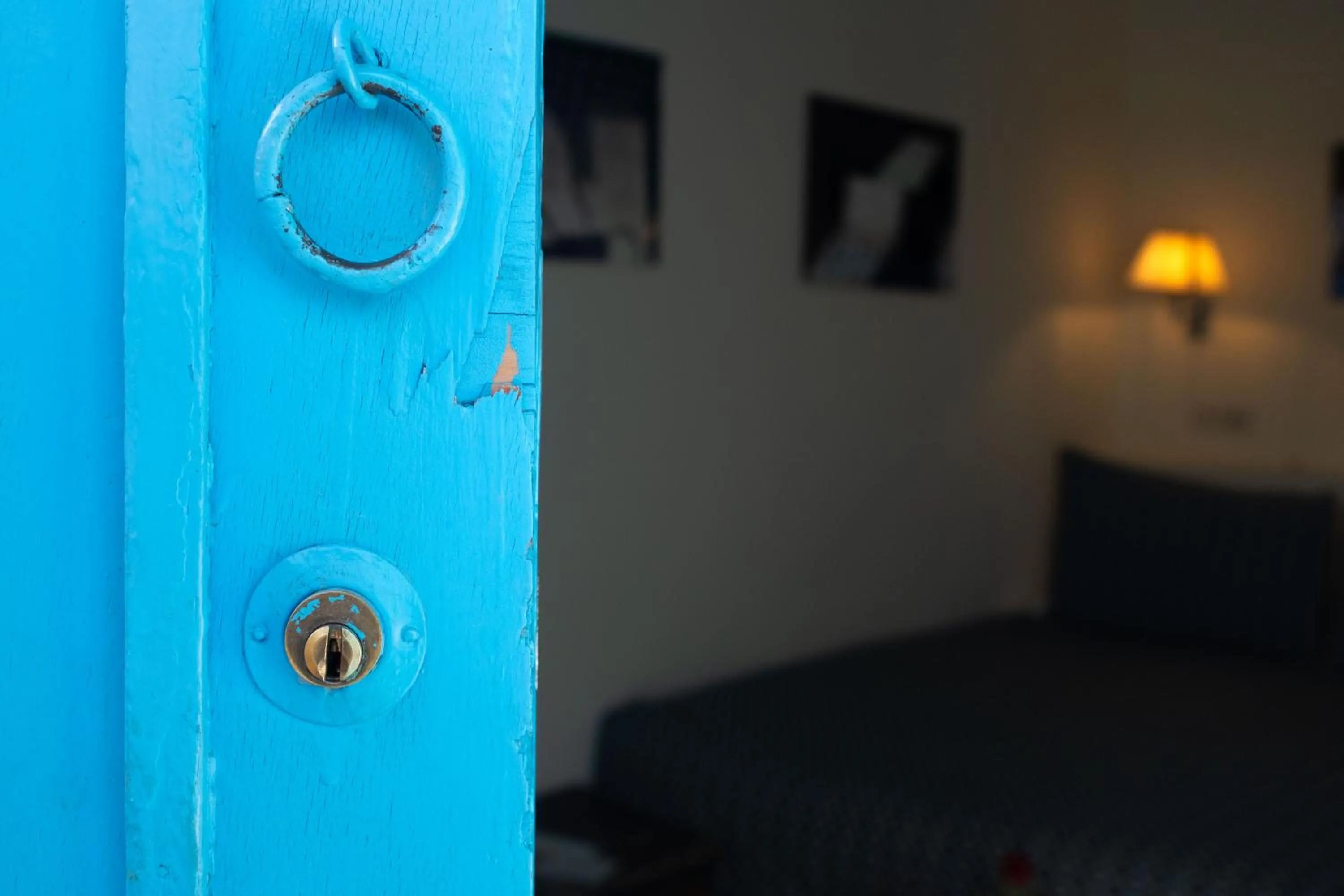 Decorative detail, Bed in Riad Le Coq Berbère