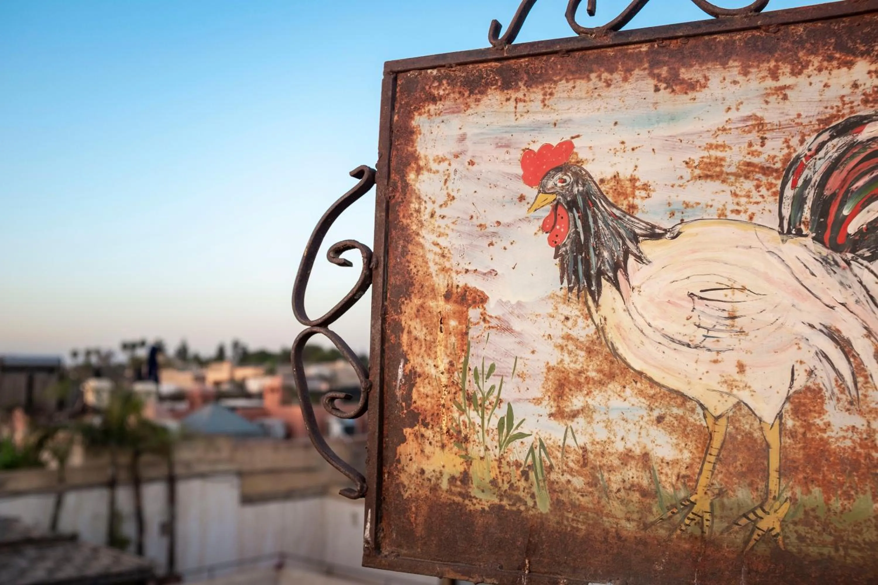 Decorative detail in Riad Le Coq Berbère