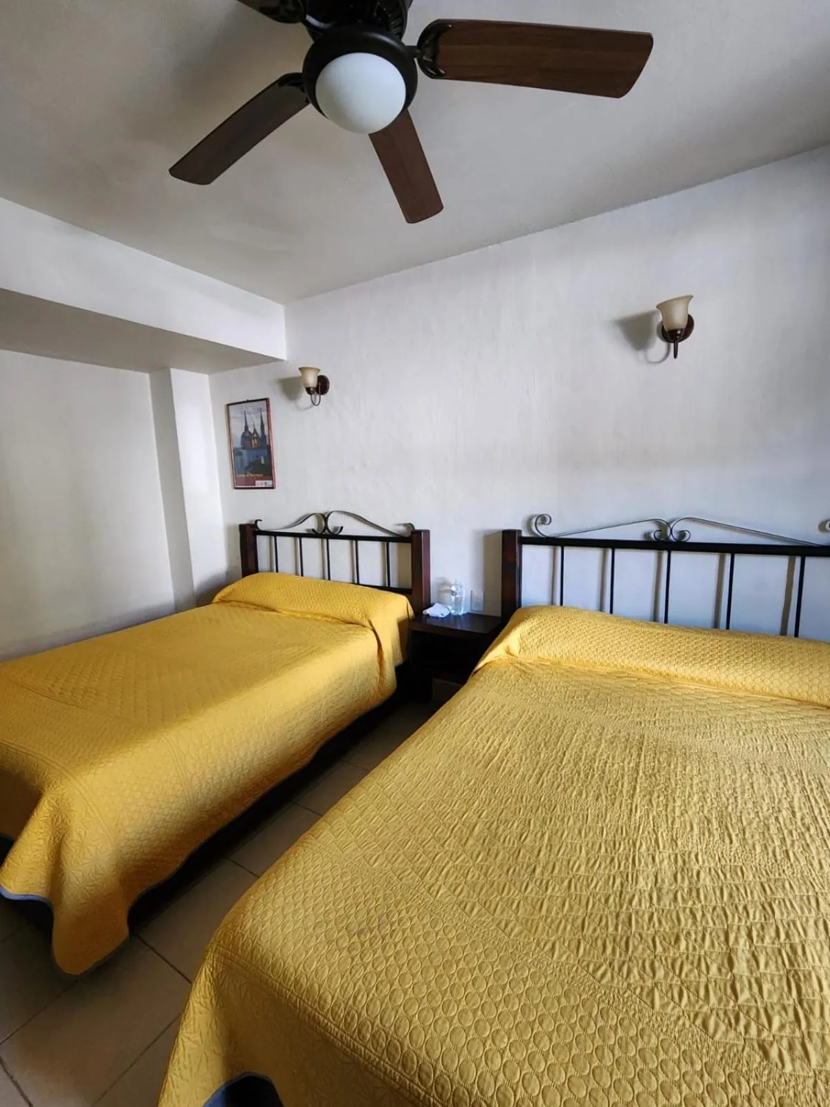 Bed in Hotel Uke Inn Terán