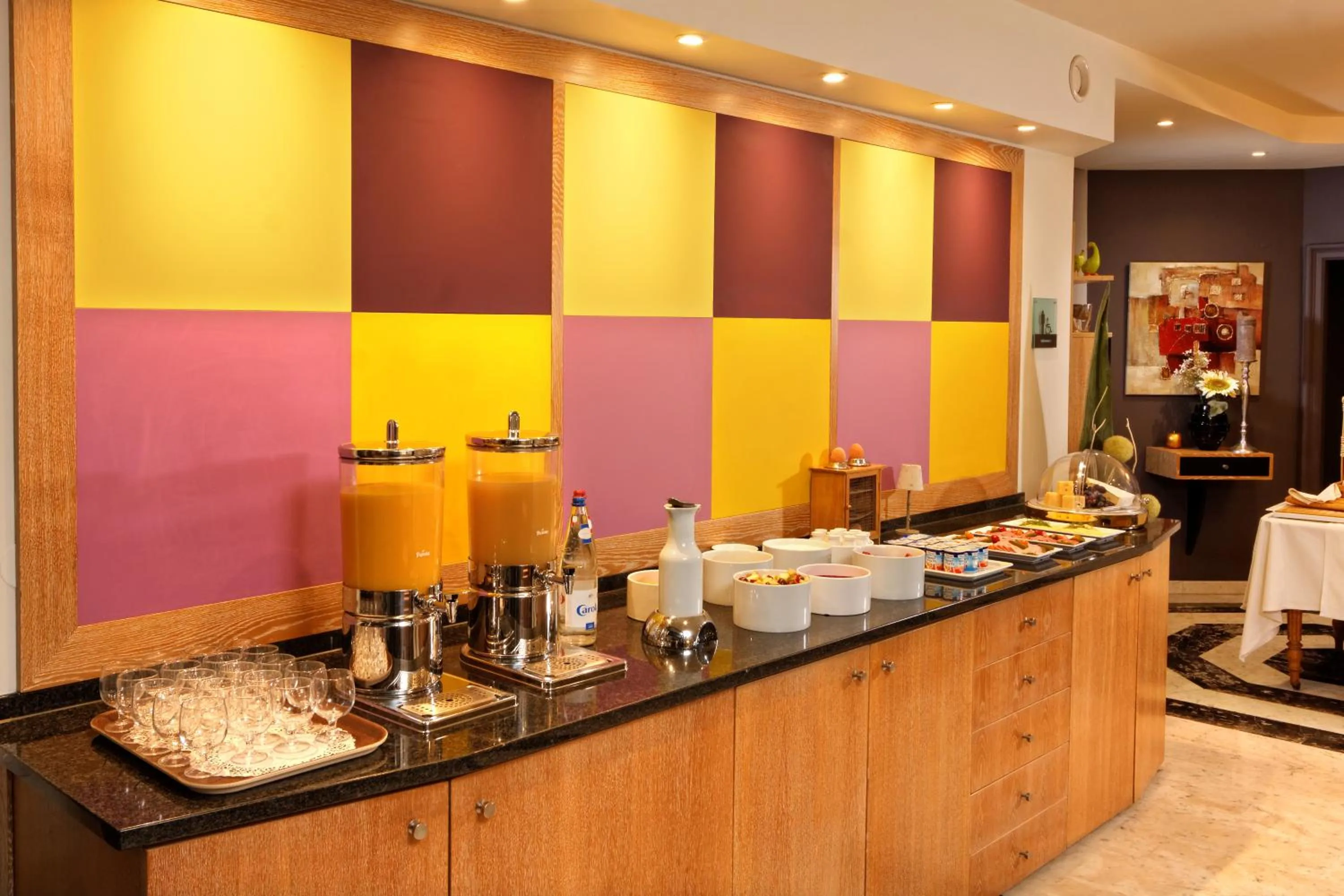 Buffet breakfast in Hotel Restaurant Crystal