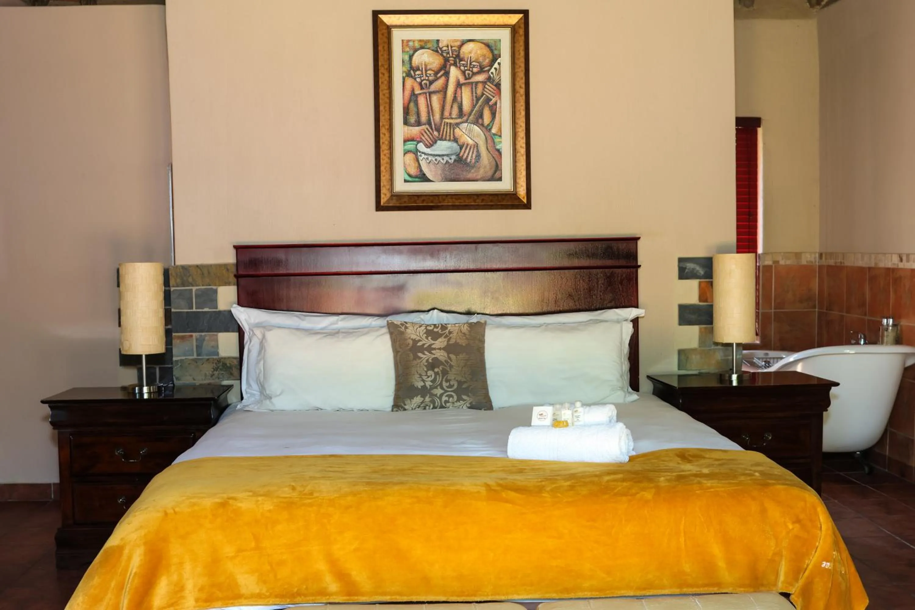 Bed in Thaba Legae Guest Lodge