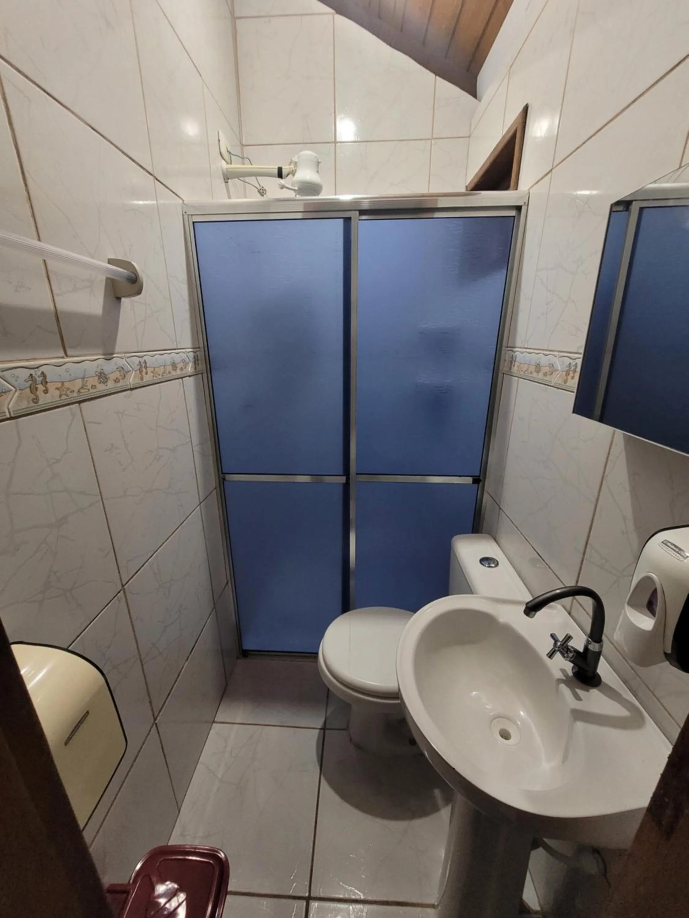 Shower in Pousada e Camping do Clodo