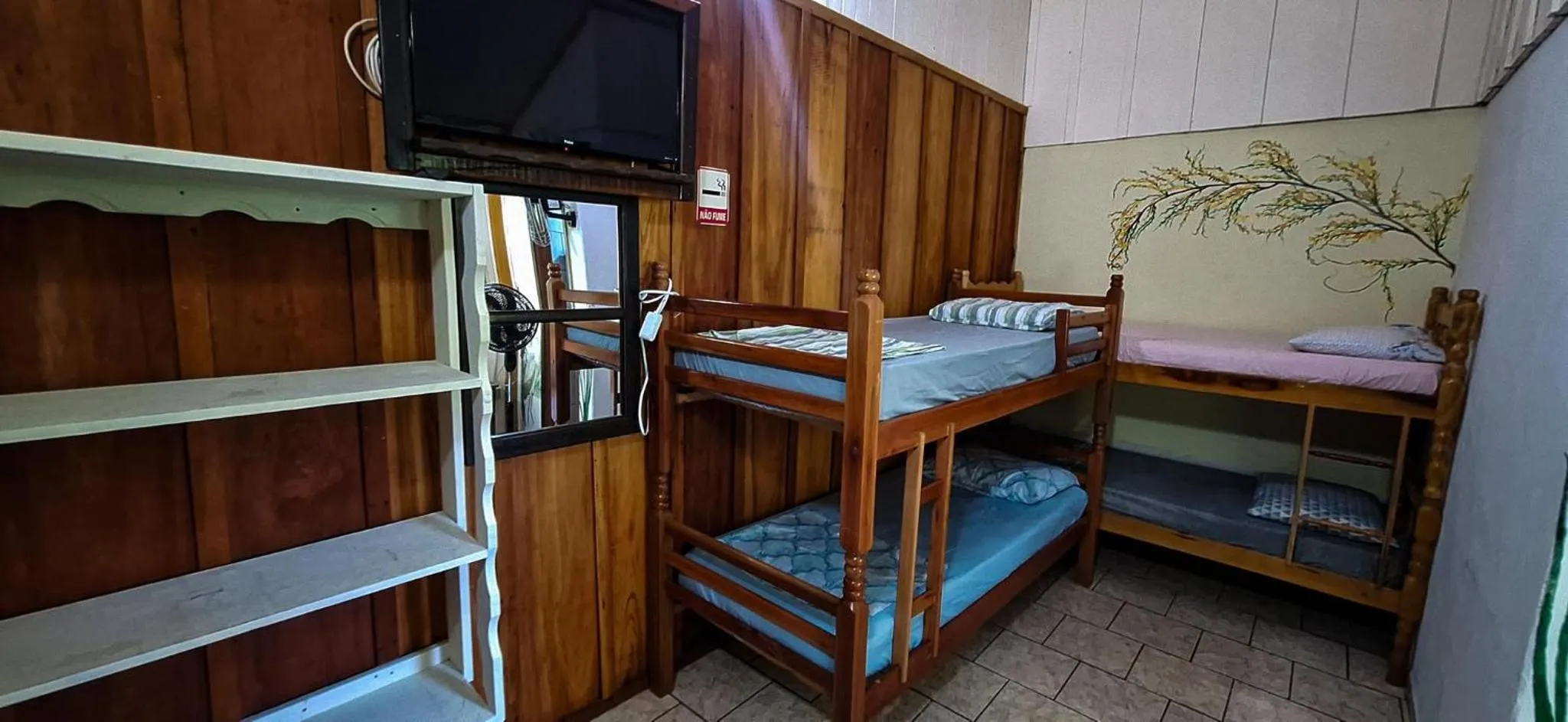 Bed in Pousada e Camping do Clodo