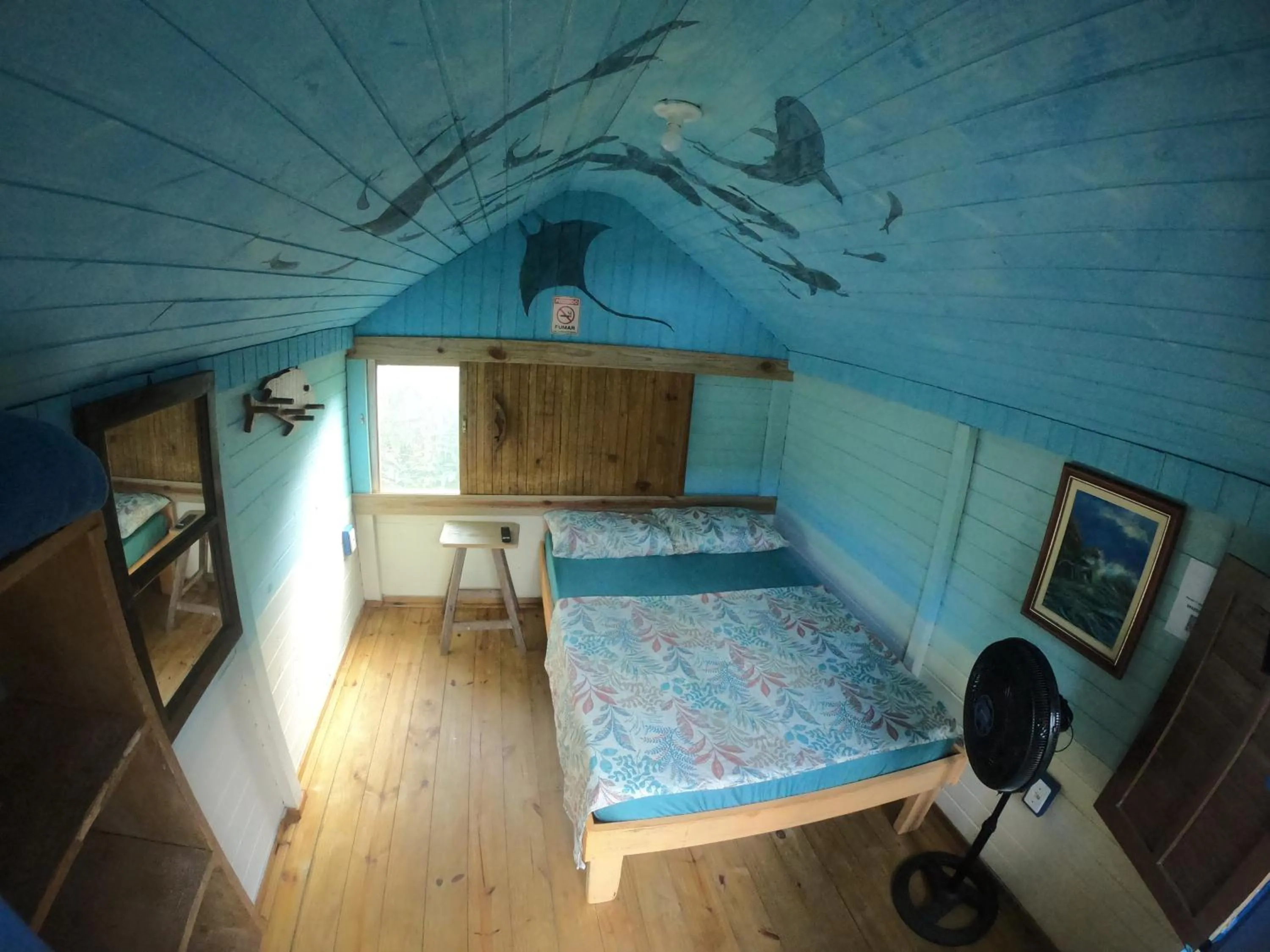 Bed in Pousada e Camping do Clodo