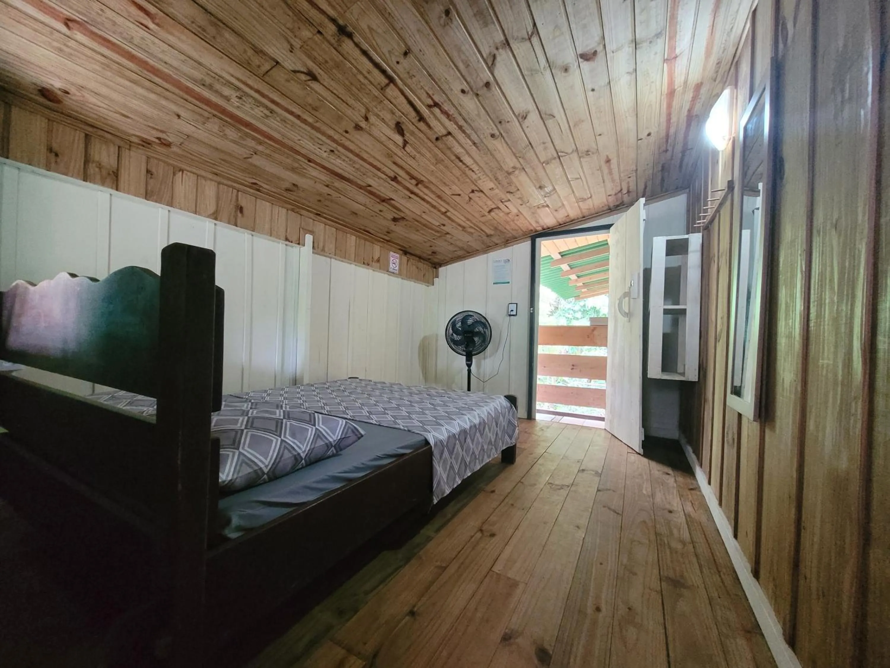 Bed in Pousada e Camping do Clodo