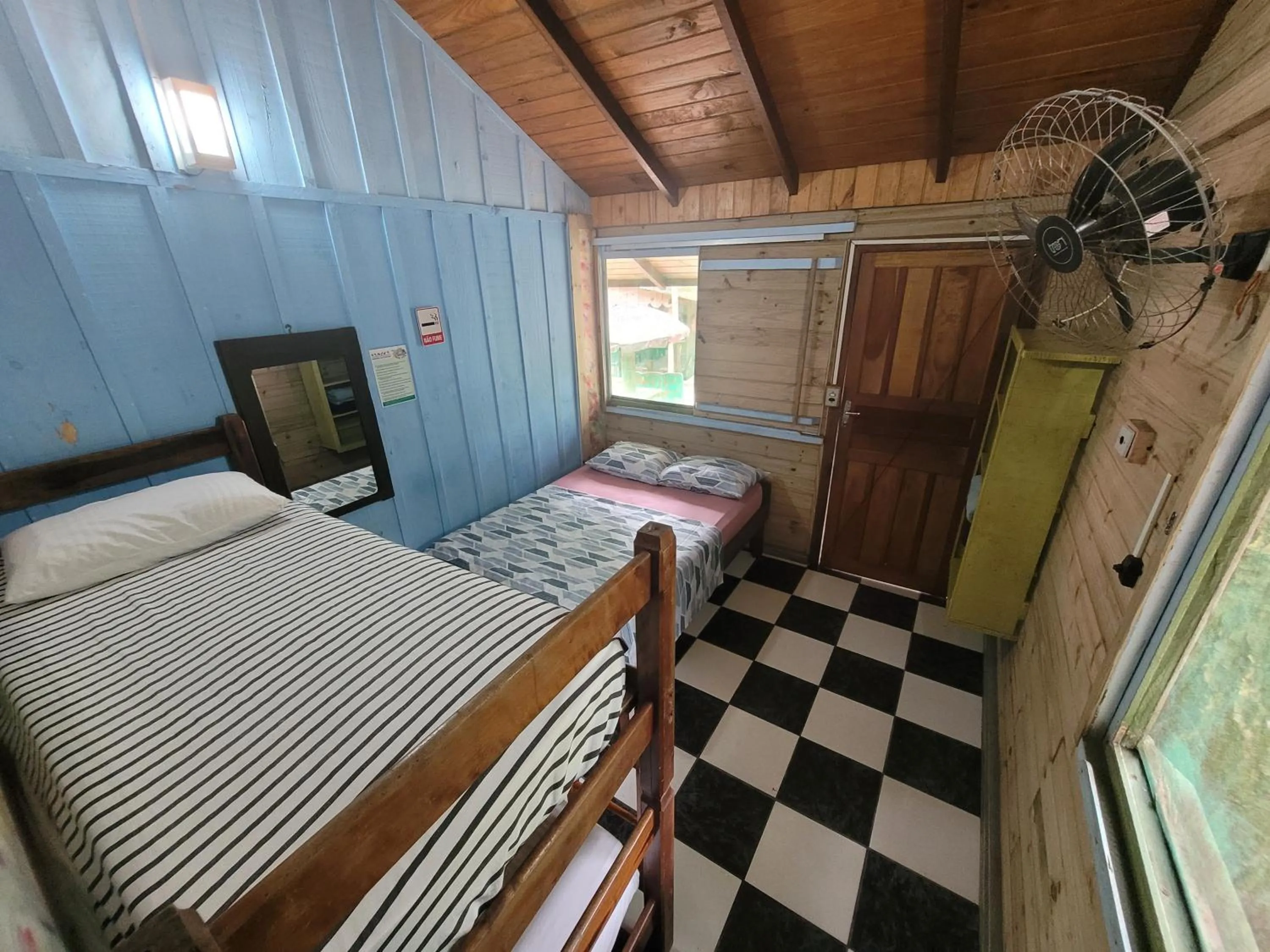 Bed in Pousada e Camping do Clodo