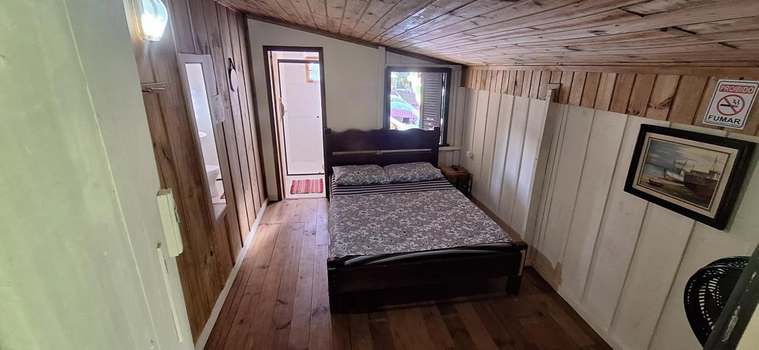 Bed in Pousada e Camping do Clodo