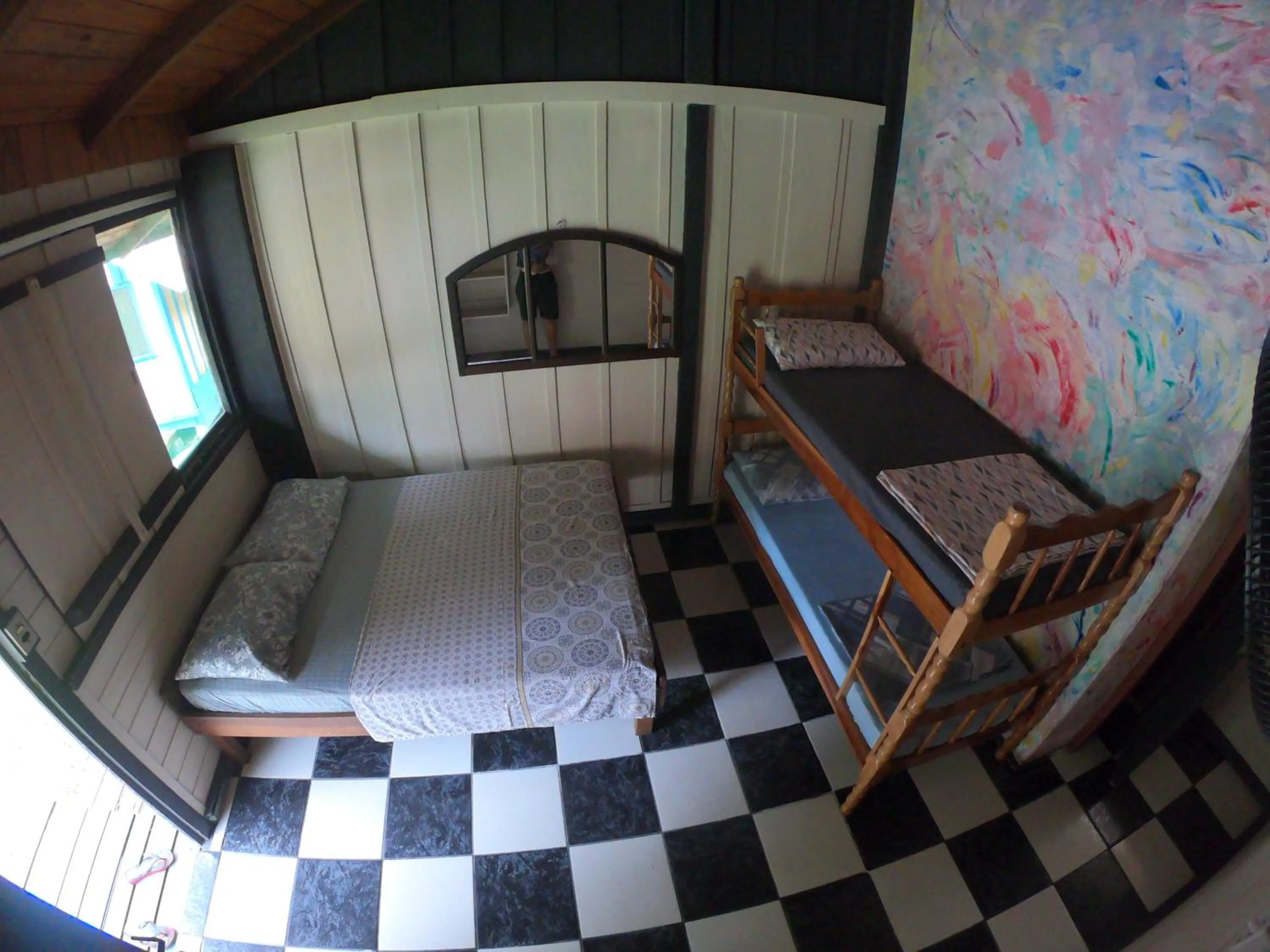 Bed in Pousada e Camping do Clodo