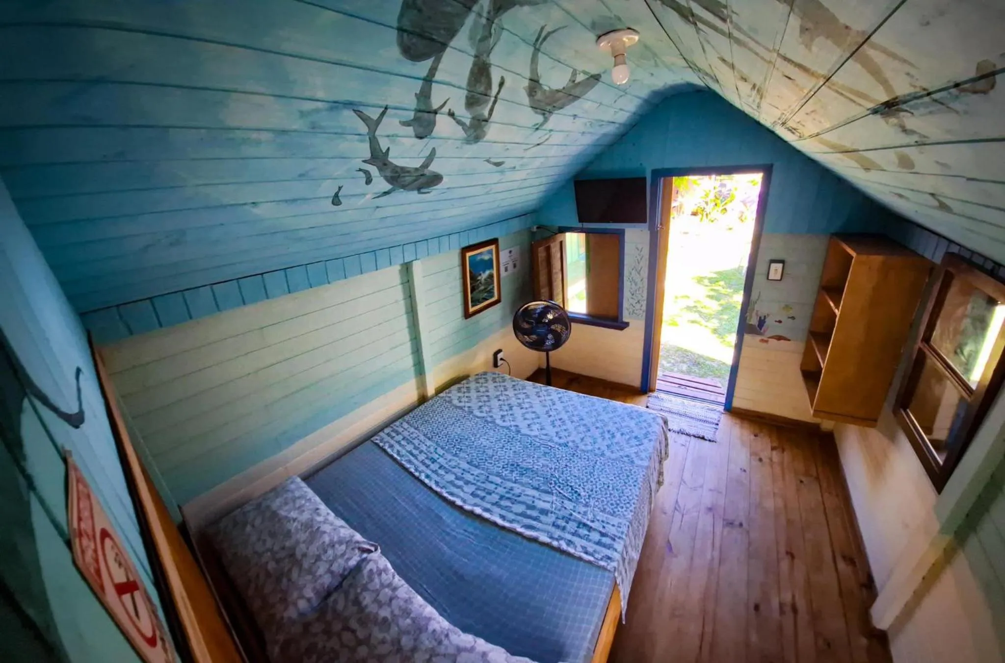 Bed in Pousada e Camping do Clodo